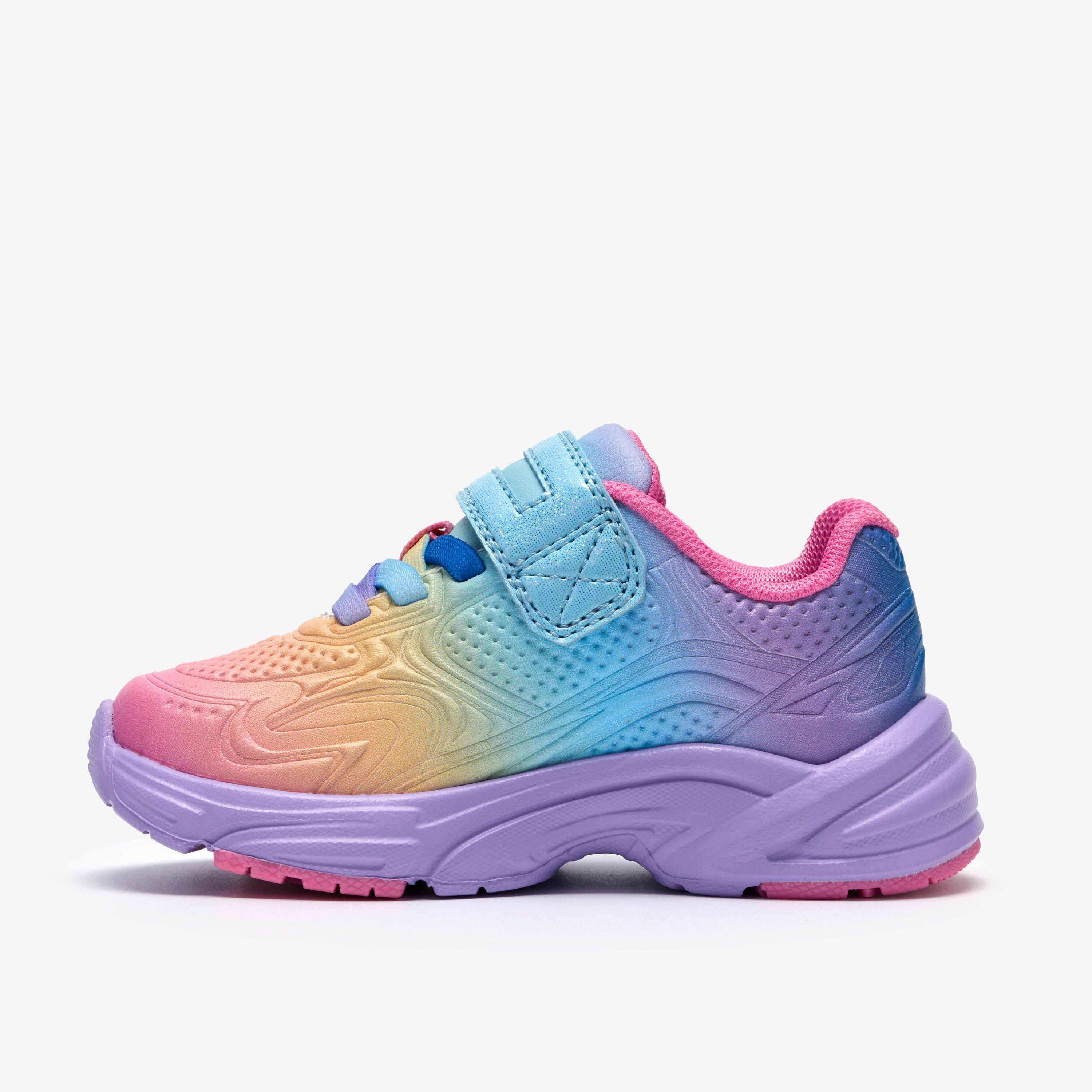 Crafton Solo Toddler Purple Mutli Trainers, view 2 of 6