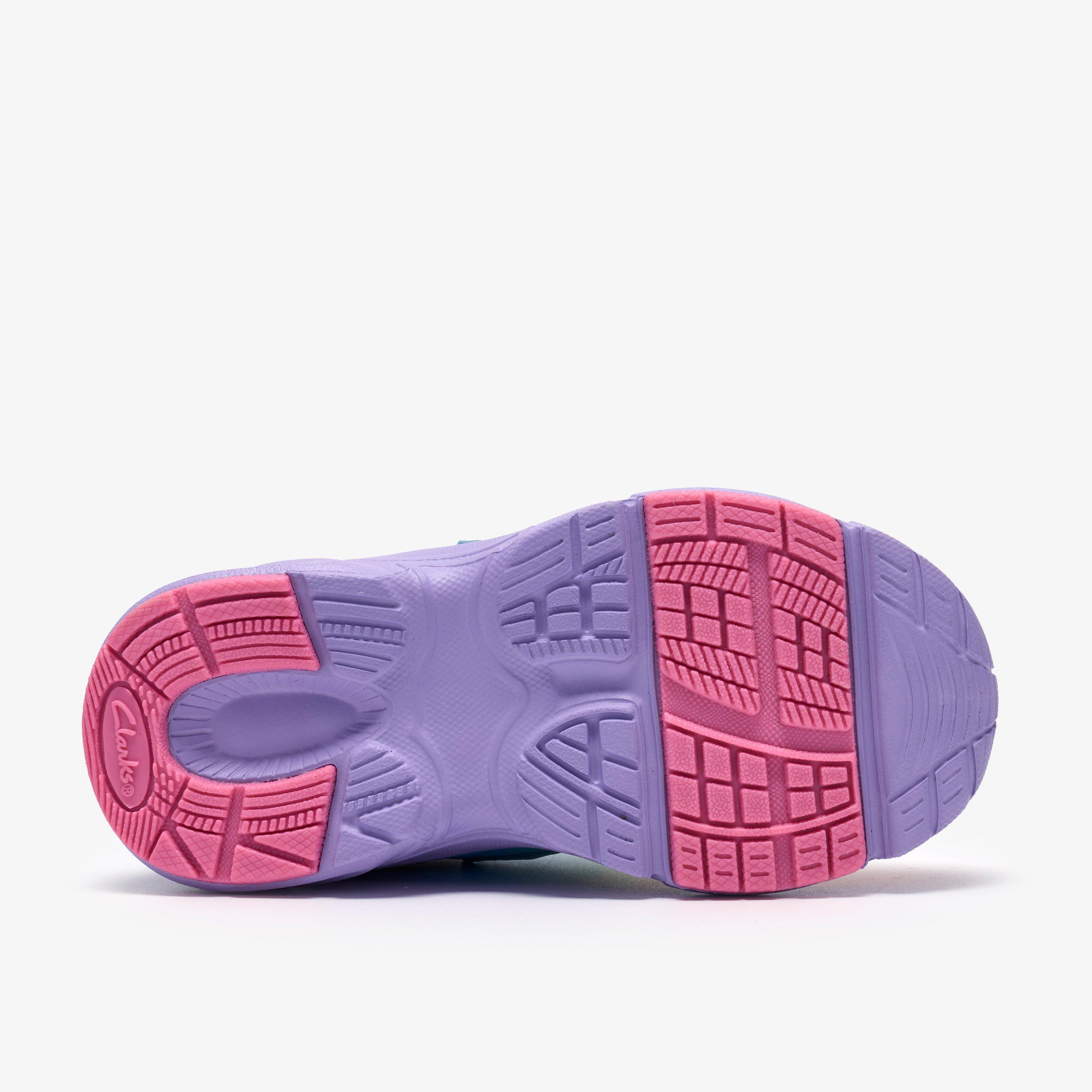 Crafton Solo Toddler Purple Mutli Trainers, view 3 of 6