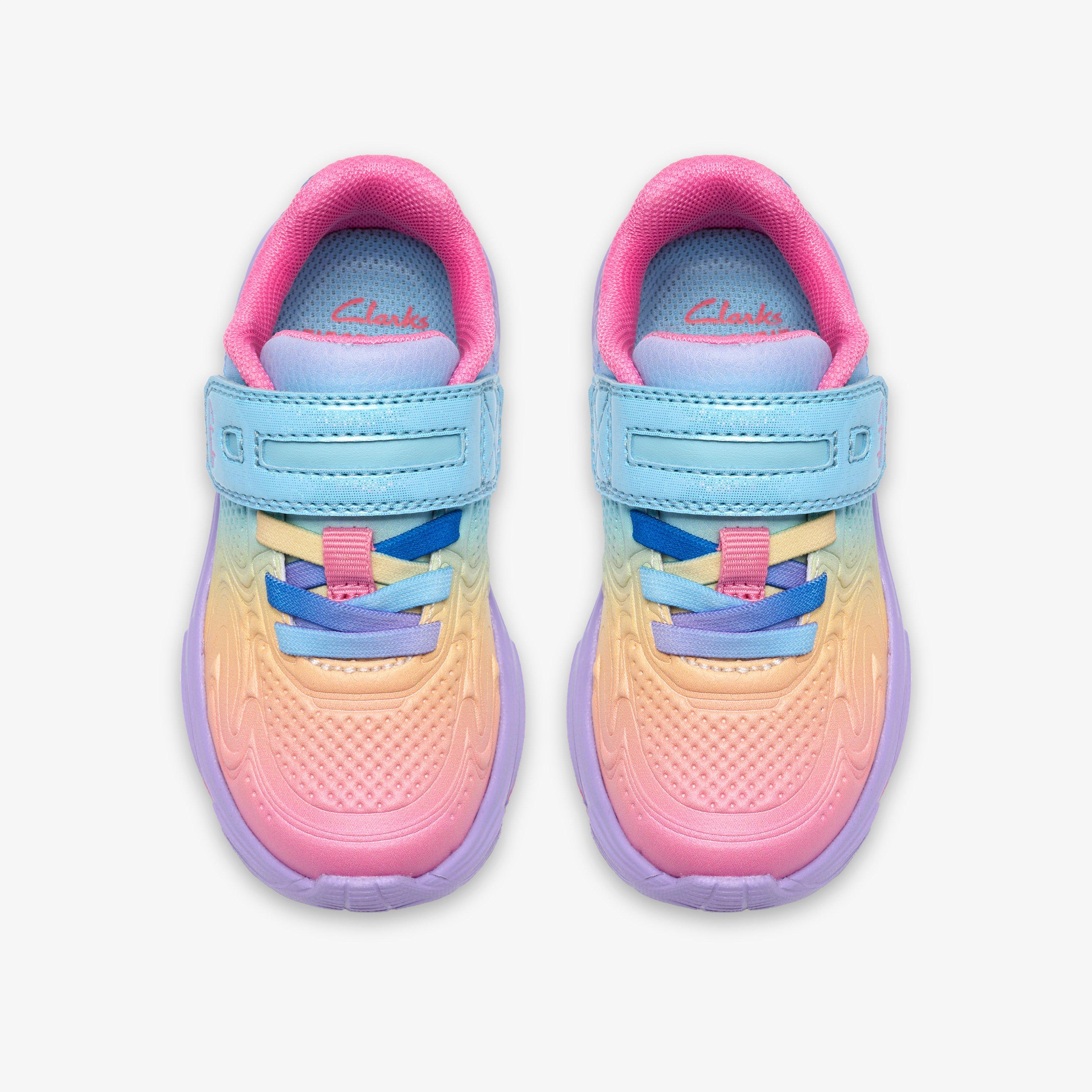 Crafton Solo Toddler Purple Mutli Trainers, view 6 of 6