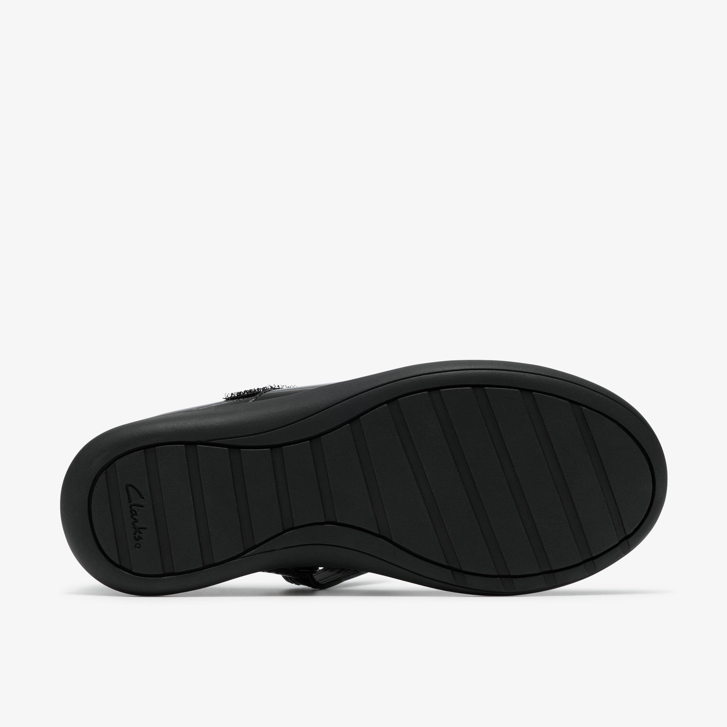 Etch Shimmer Kid Black Patent Mary Jane School Shoes, view 3 of 6