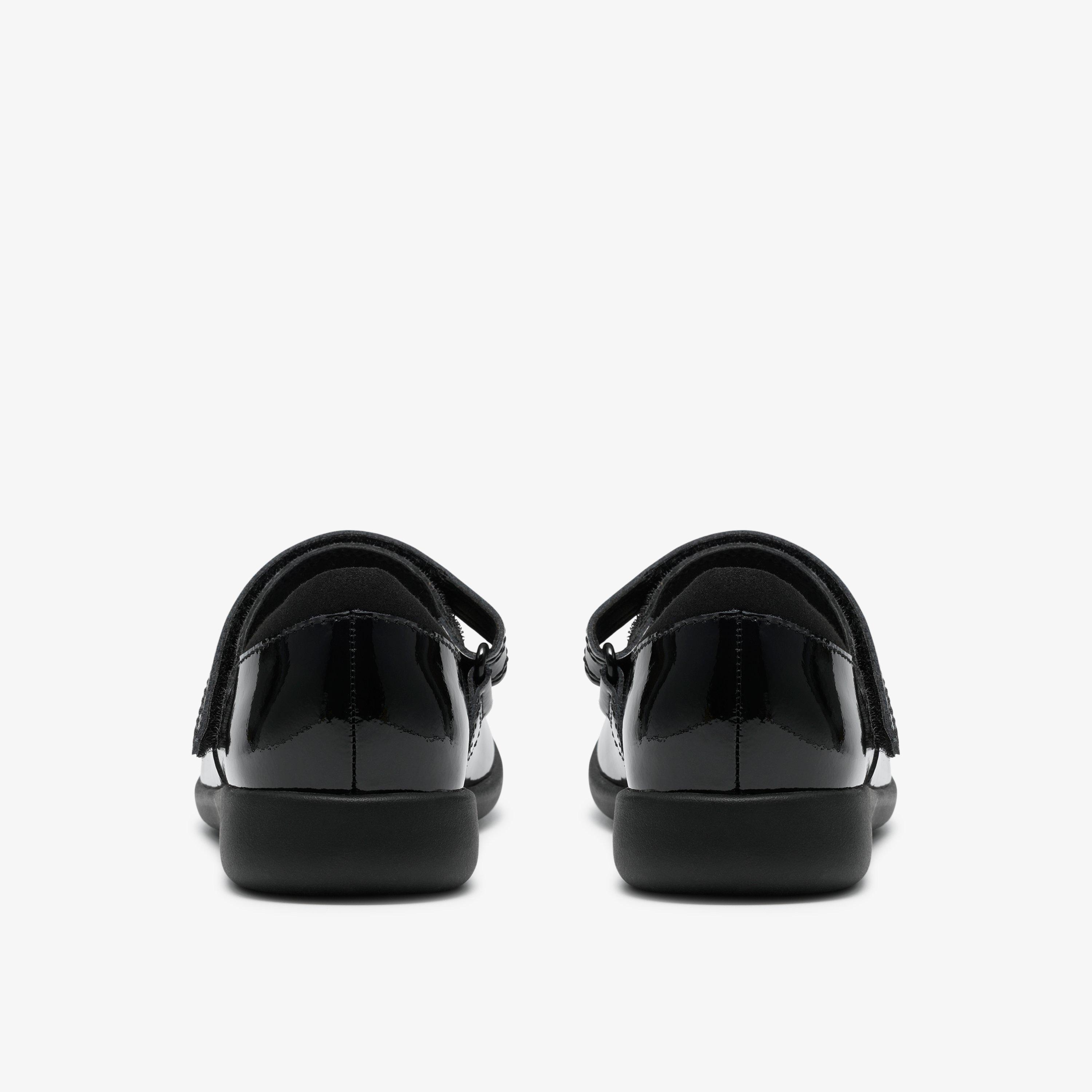 Etch Shimmer Kid Black Patent Mary Jane School Shoes, view 5 of 6