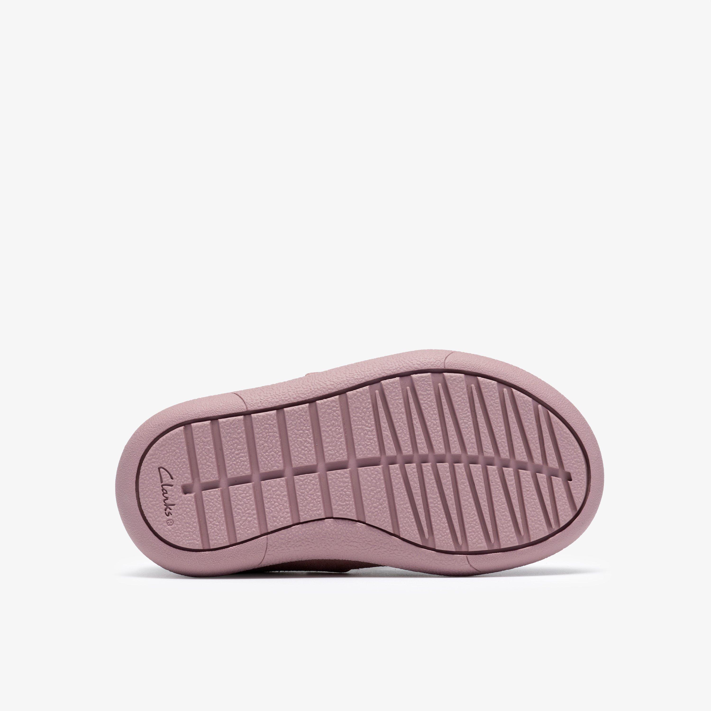 Flash Nova Toddler Dusty Pink T Bar Shoes Riptape, view 3 of 6