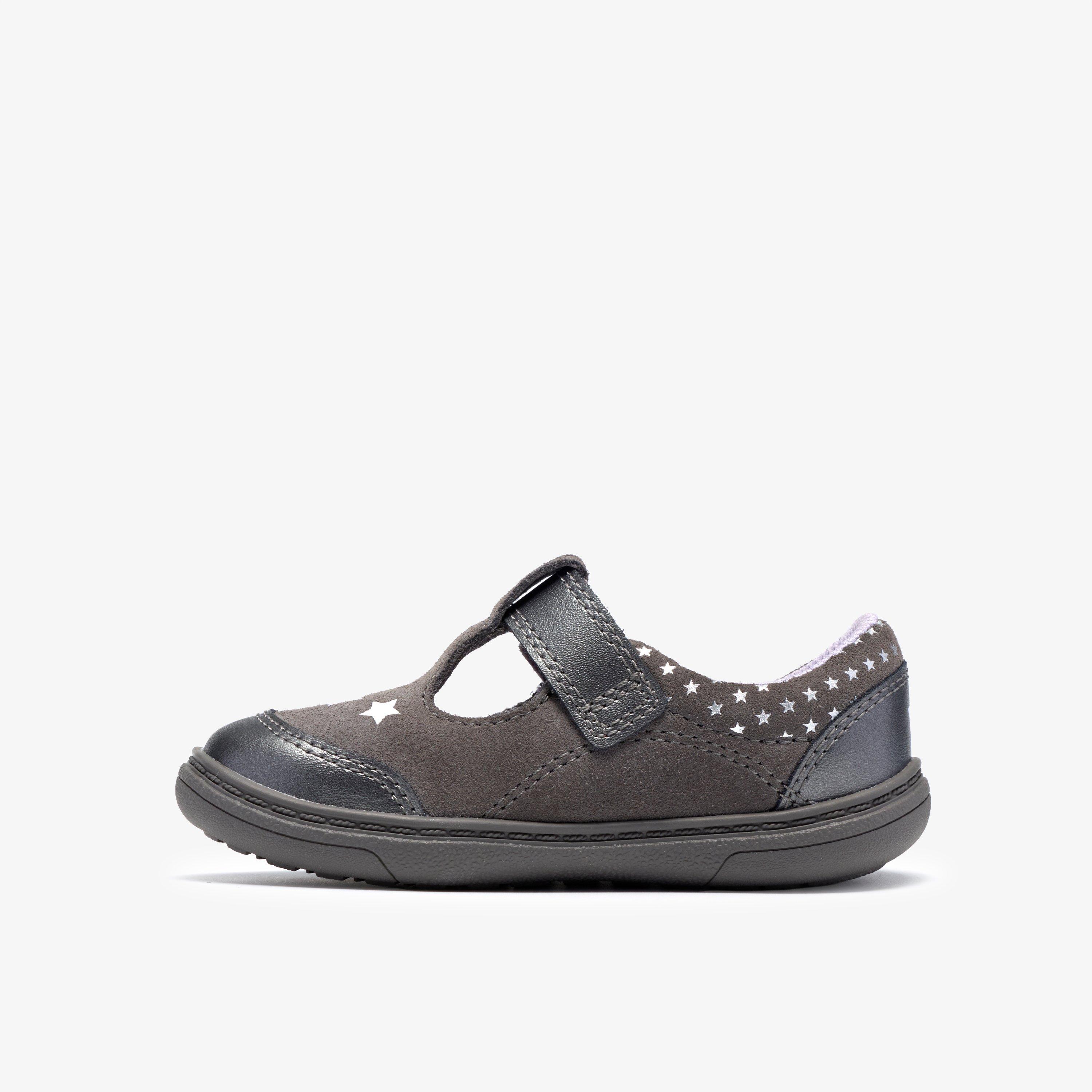 Flash Nova Toddler Pewter T Bar Shoes, view 2 of 6