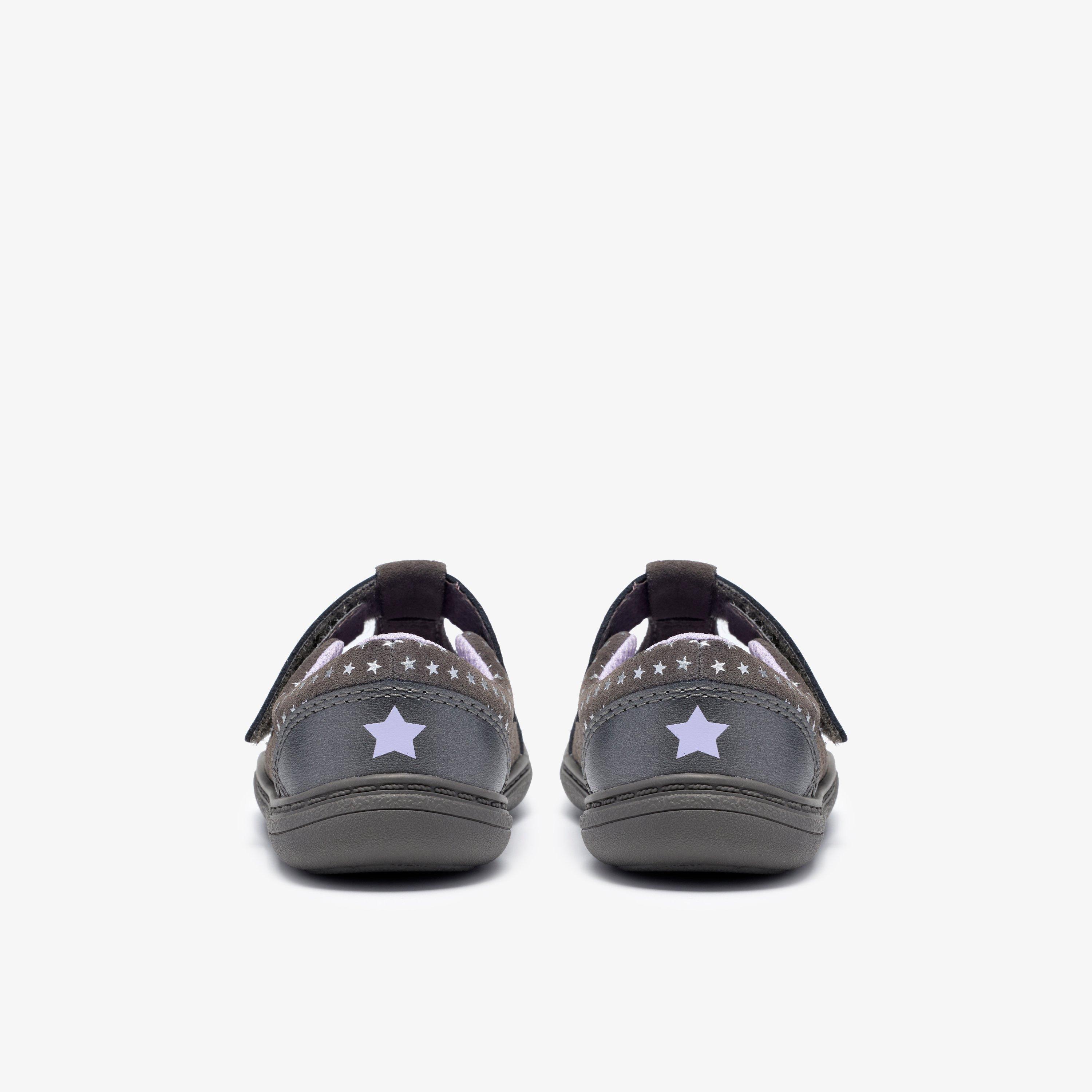 Flash Nova Toddler Pewter T Bar Shoes, view 5 of 6