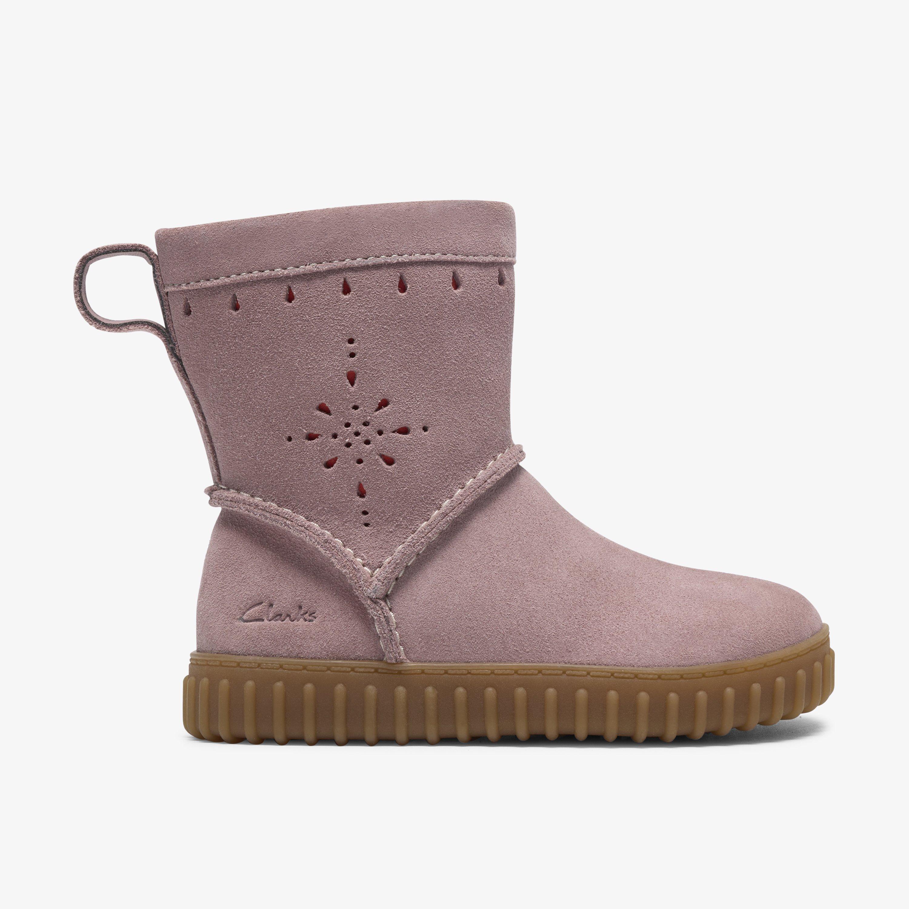 Cove Spirit Toddler Dusty Pink Suede Ankle Boots, view 1 of 6