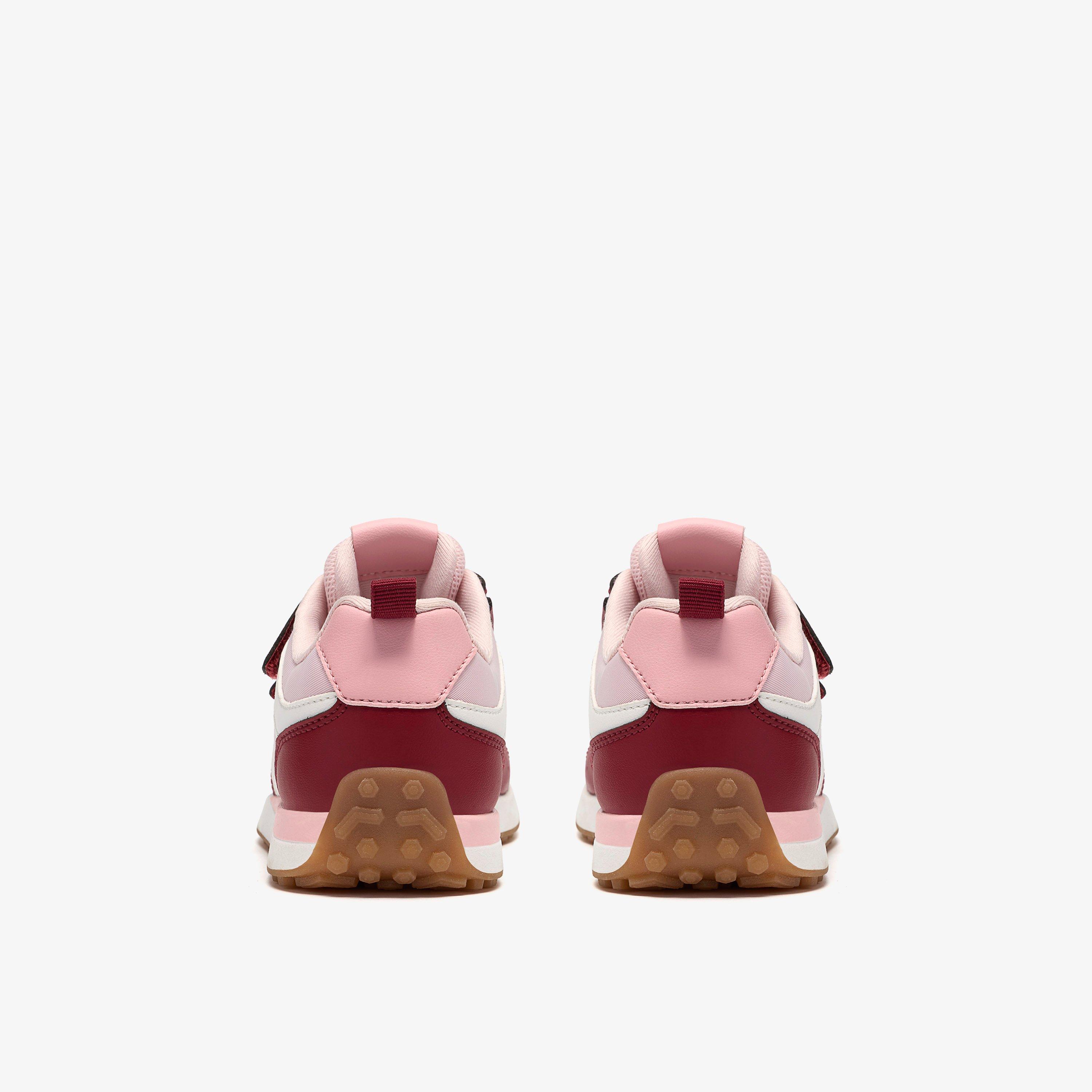 Dyrham Dash Kid Pink Combination Trainers Riptape, view 5 of 6