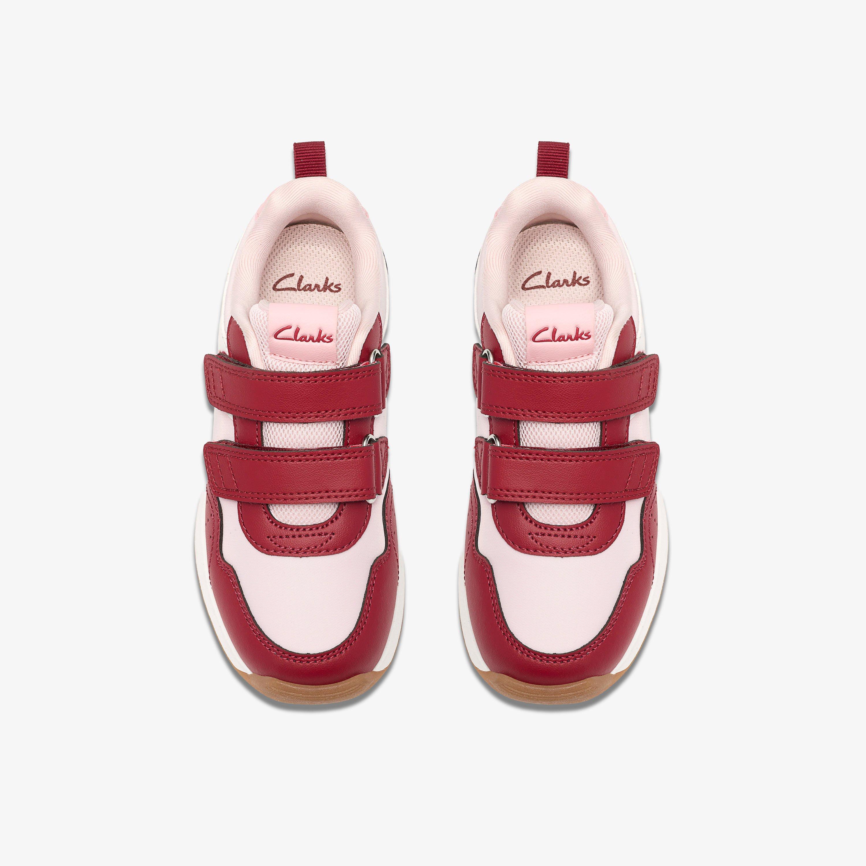 Dyrham Dash Kid Pink Combination Trainers Riptape, view 6 of 6