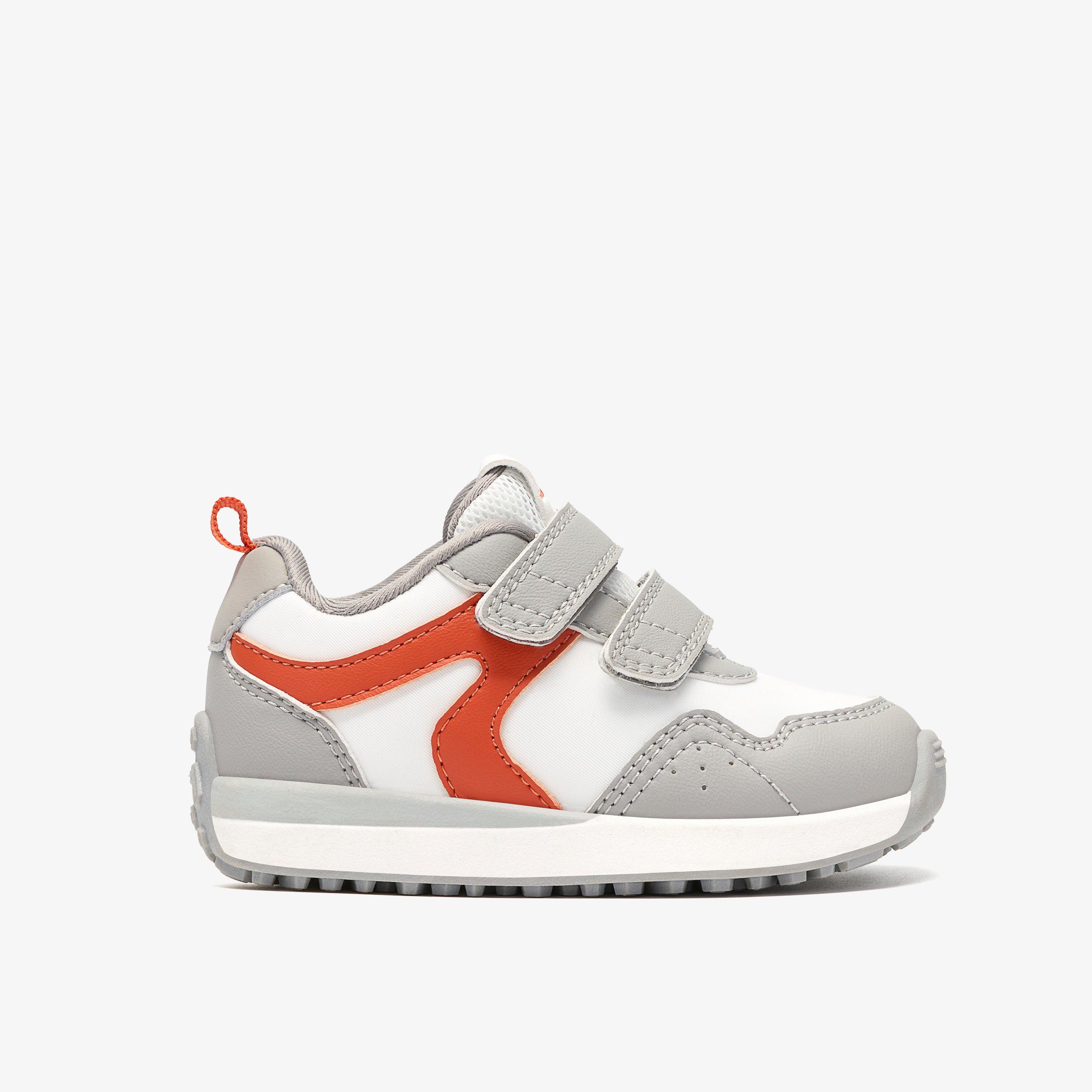 Dyrham Dash Toddler White/Orange , view 1 of 6