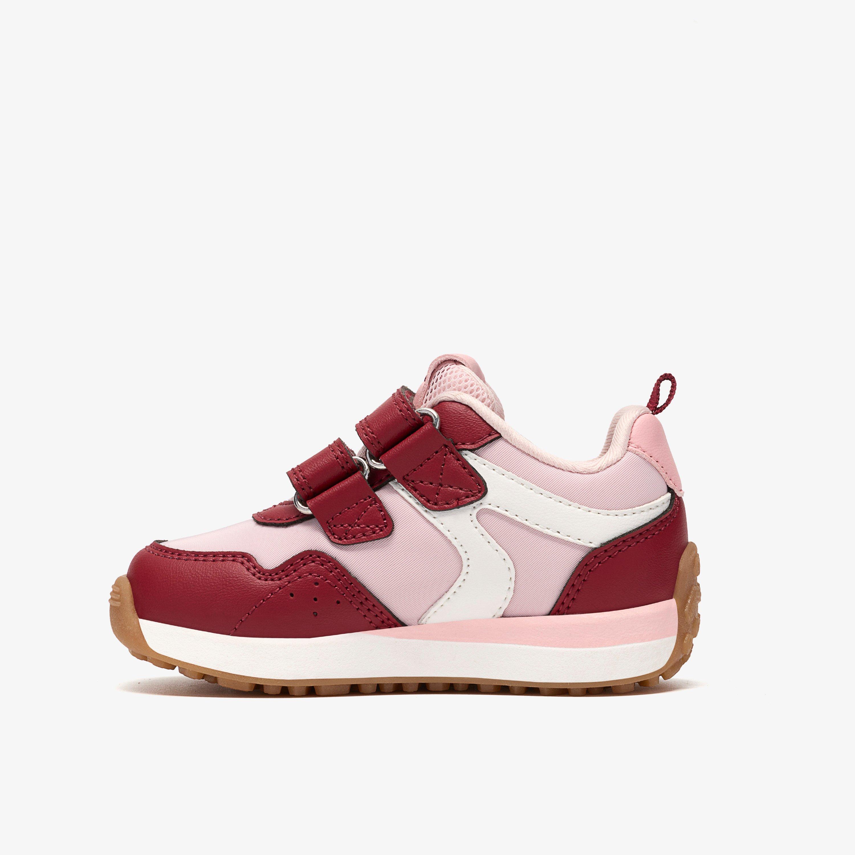 Dyrham Dash Toddler Pink Combination Trainers Riptape, view 2 of 6