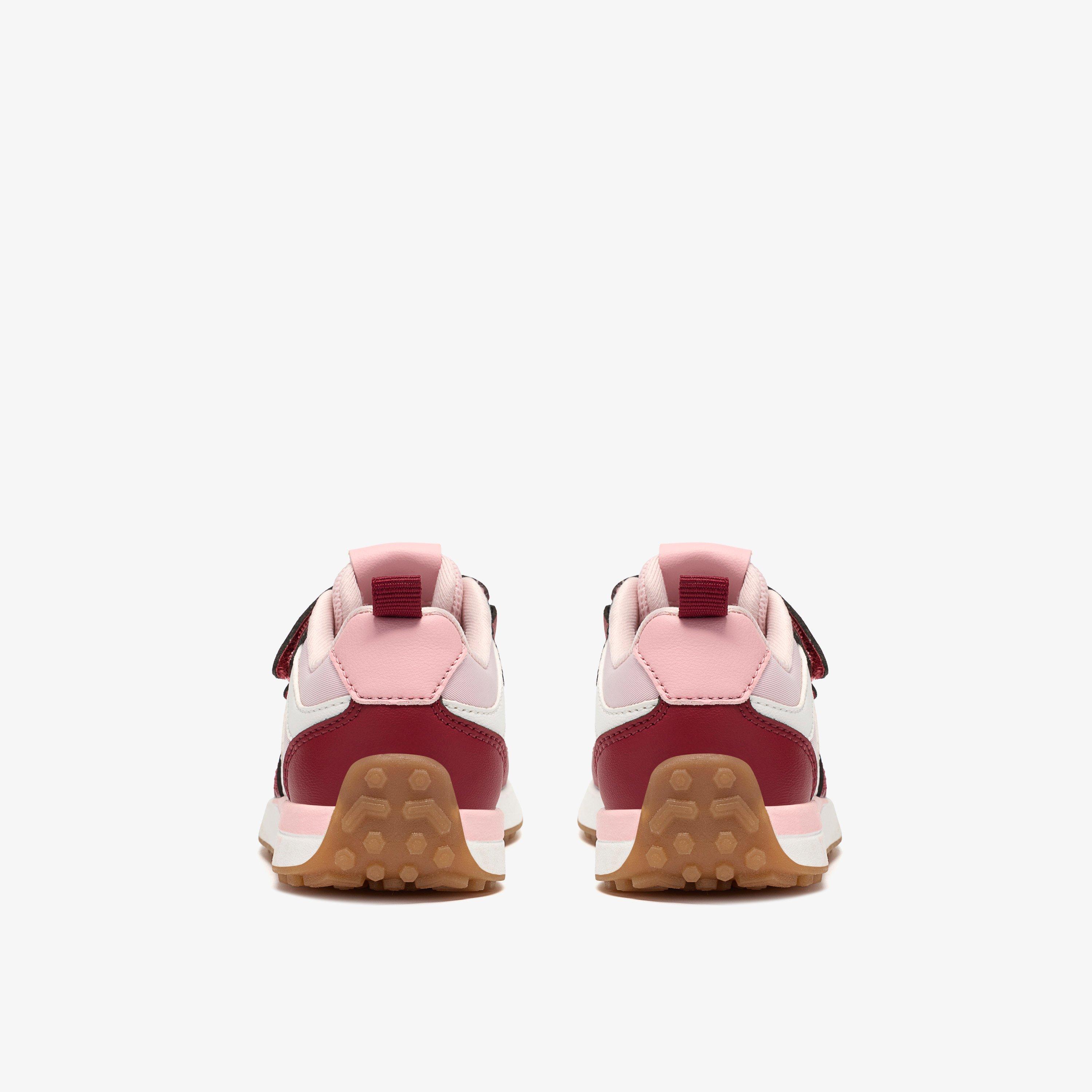 Dyrham Dash Toddler Pink Combination Trainers Riptape, view 5 of 6