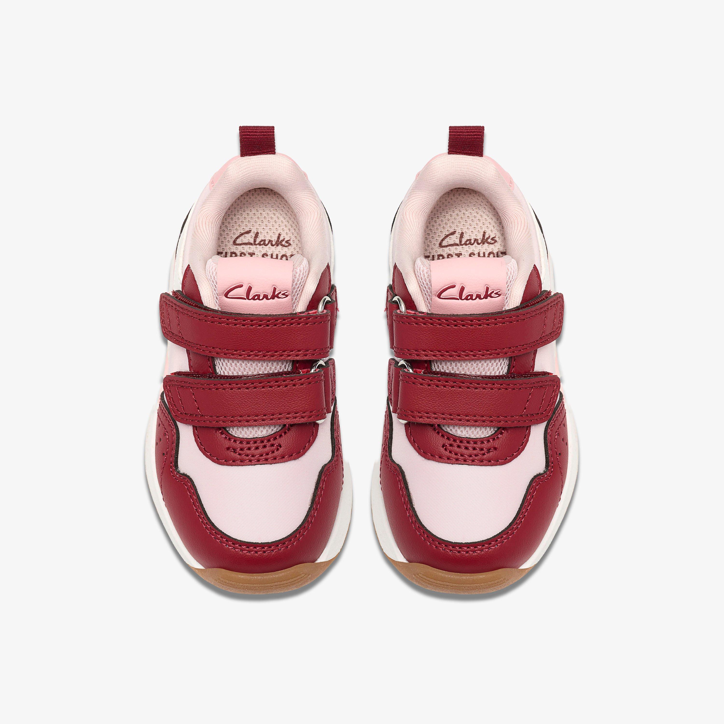 Dyrham Dash Toddler Pink Combination Trainers Riptape, view 6 of 6