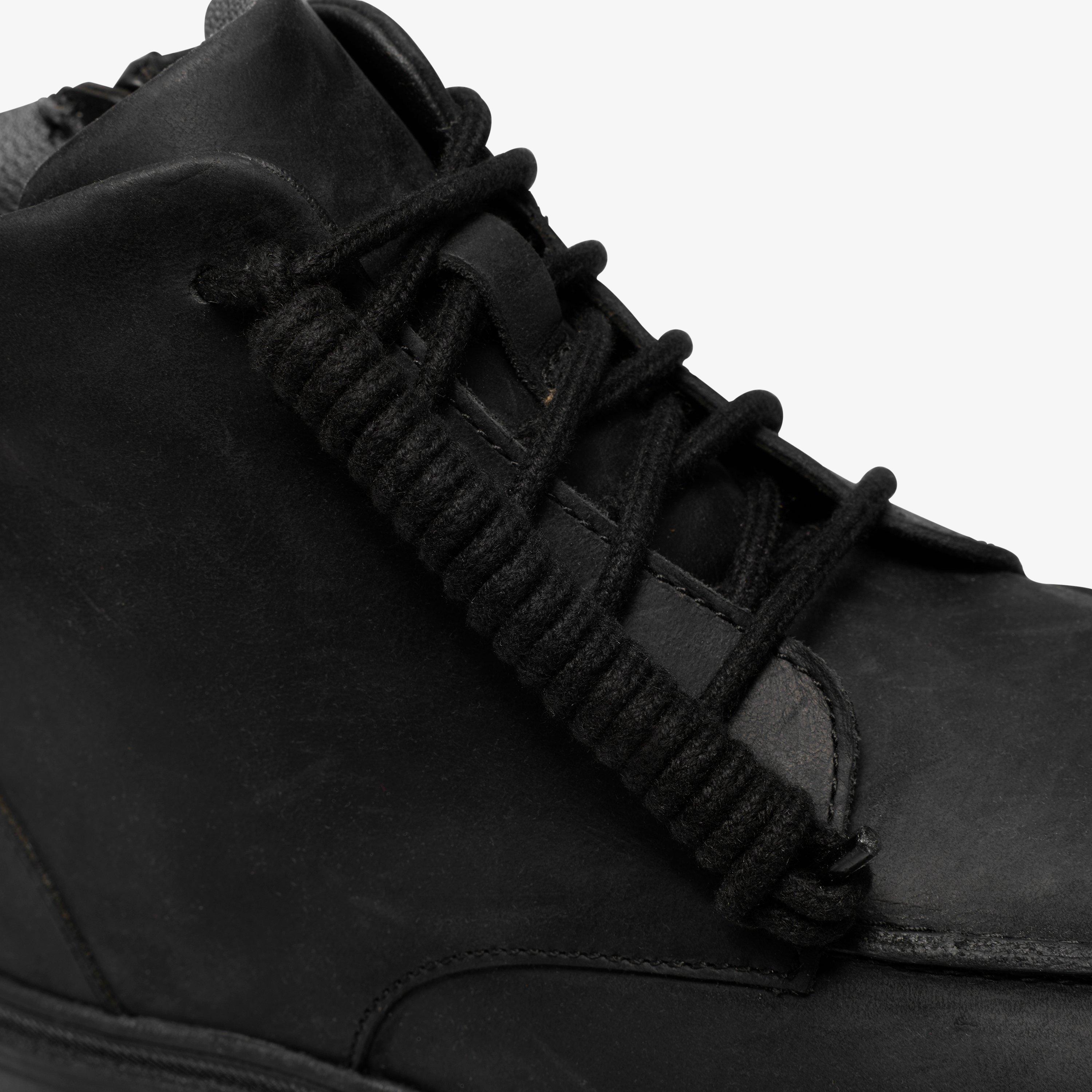 Lorcam Hill Older Black Leather Ankle Boots School Shoes, view 8 of 8