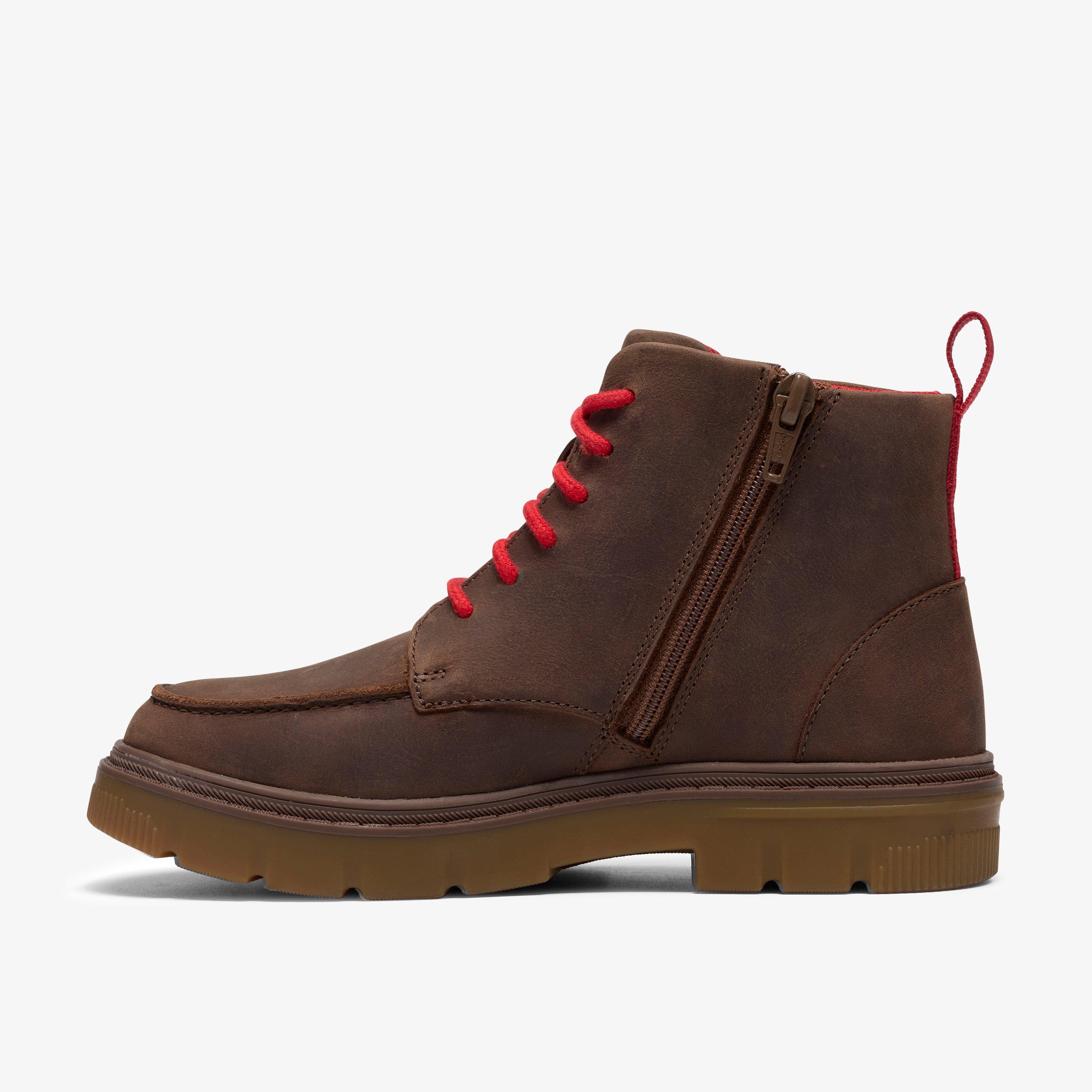 Lorcam Hill Older Brown Leather Ankle Boots, view 2 of 8