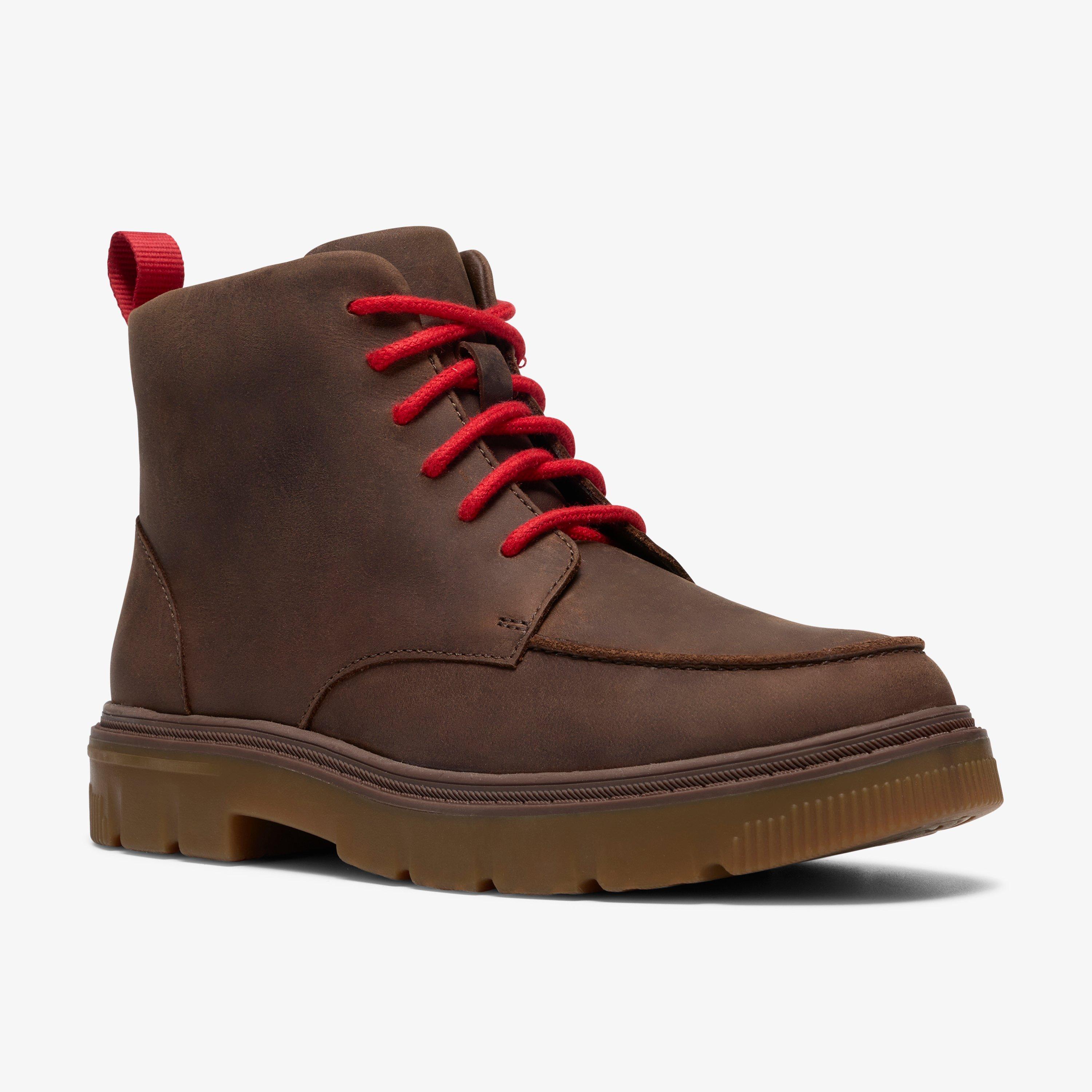 Lorcam Hill Older Brown Leather Ankle Boots, view 7 of 8