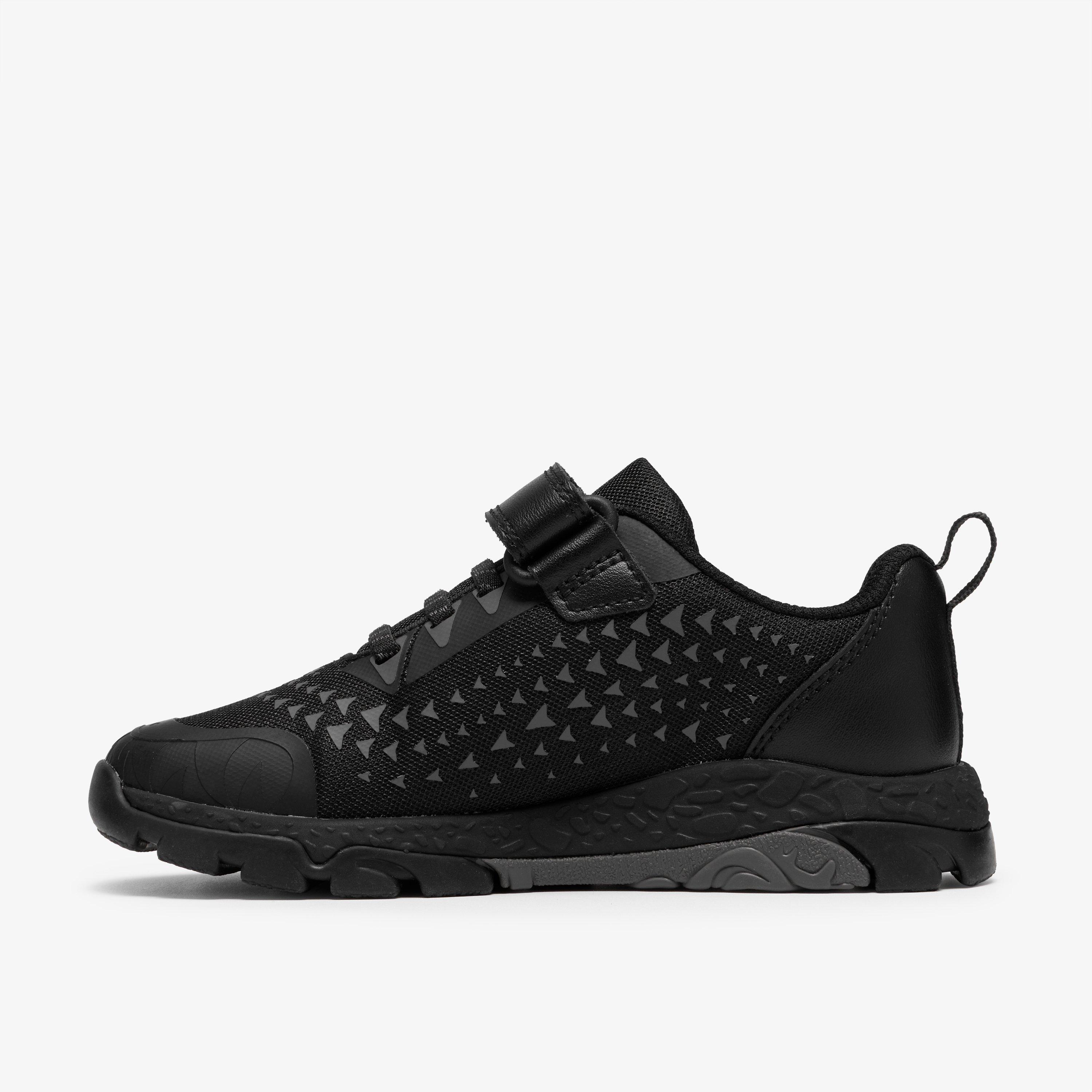 Steggy 2 Stomp Kid Black Trainers School Shoes, view 2 of 6