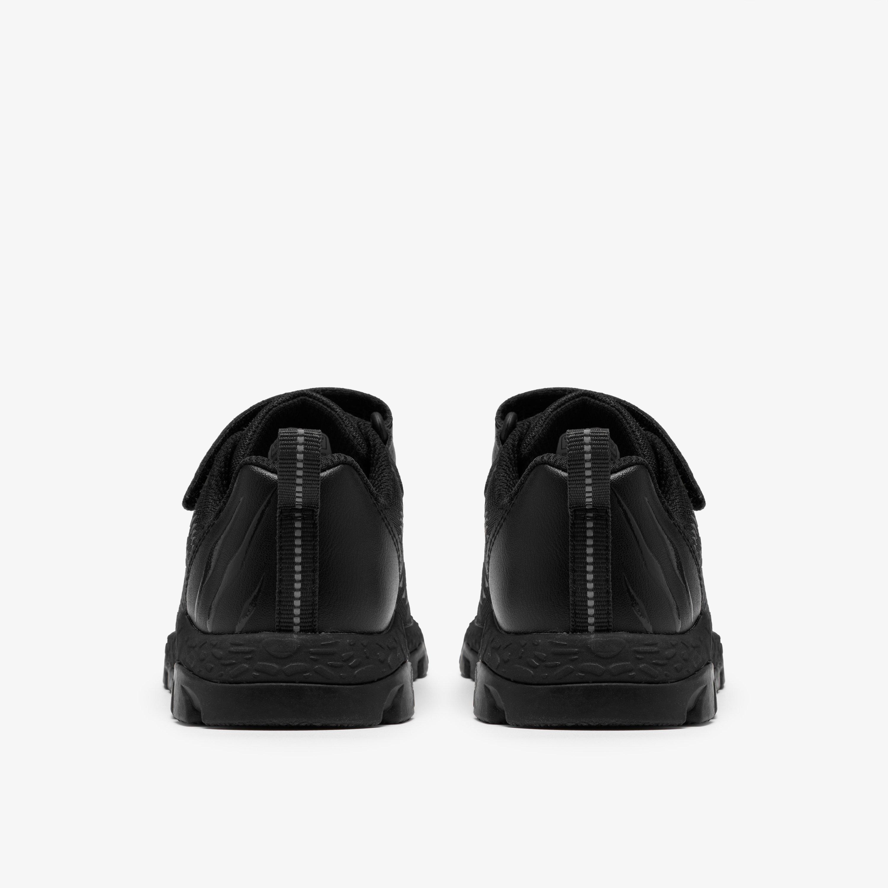 Steggy 2 Stomp Kid Black Trainers School Shoes, view 5 of 6
