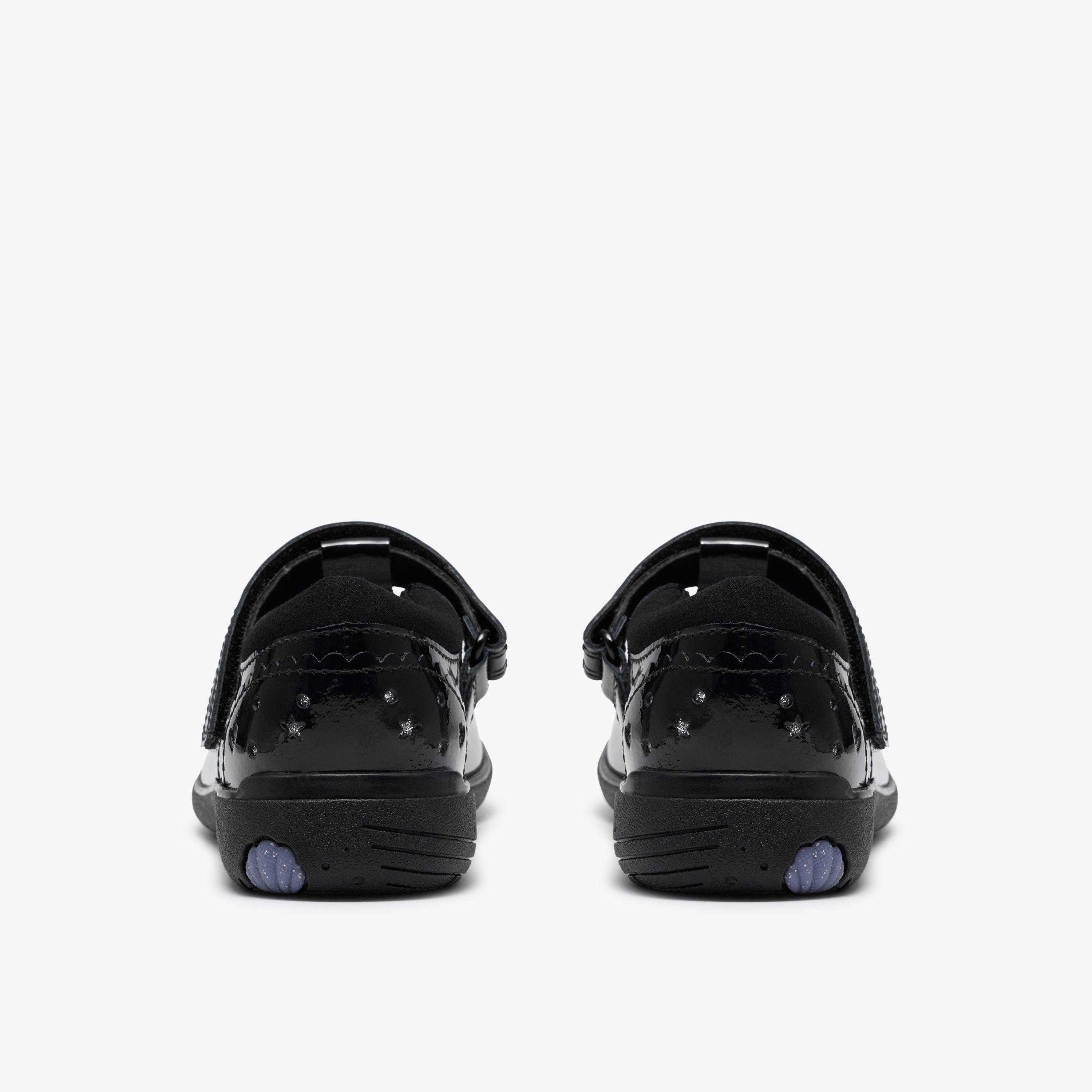 Relda Spell Kid Black Patent T Bar Shoes School Shoes, view 5 of 6