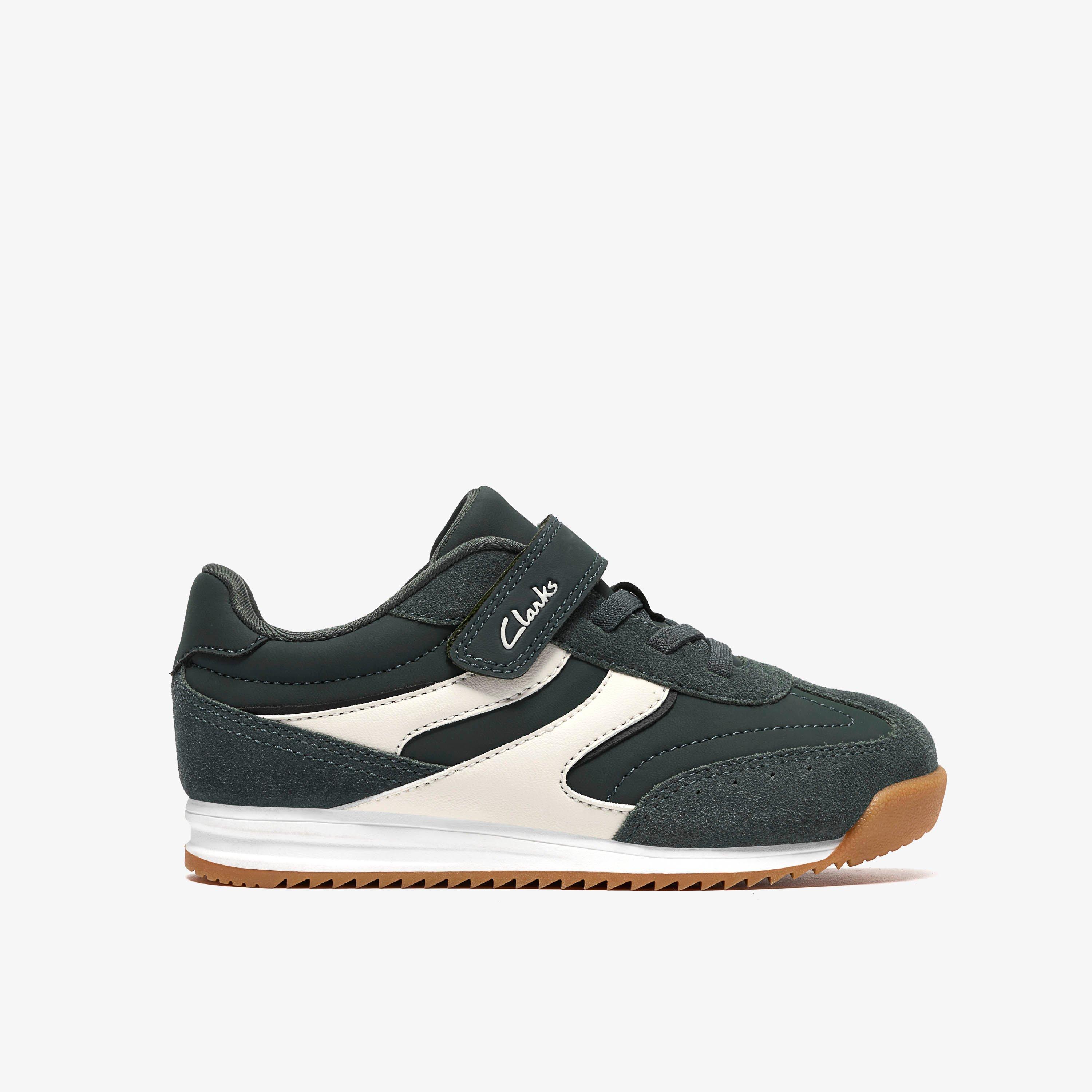 Zing Race Kid Dark Green Trainers, view 1 of 6