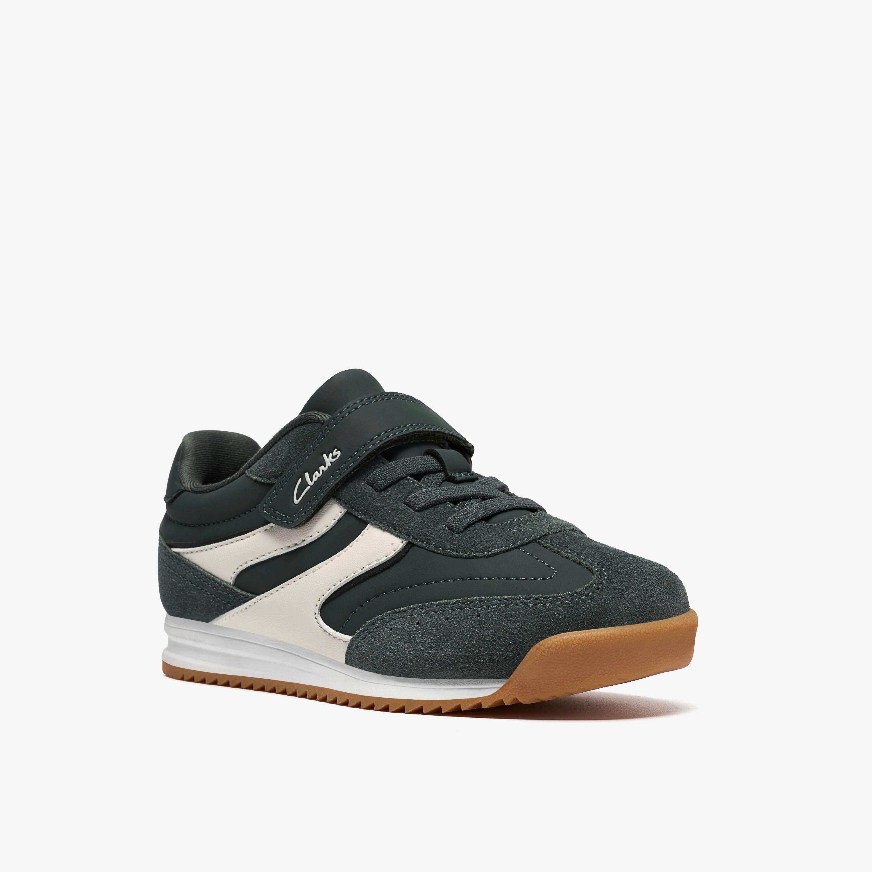 Zing Race Kid Dark Green Trainers, view 4 of 6
