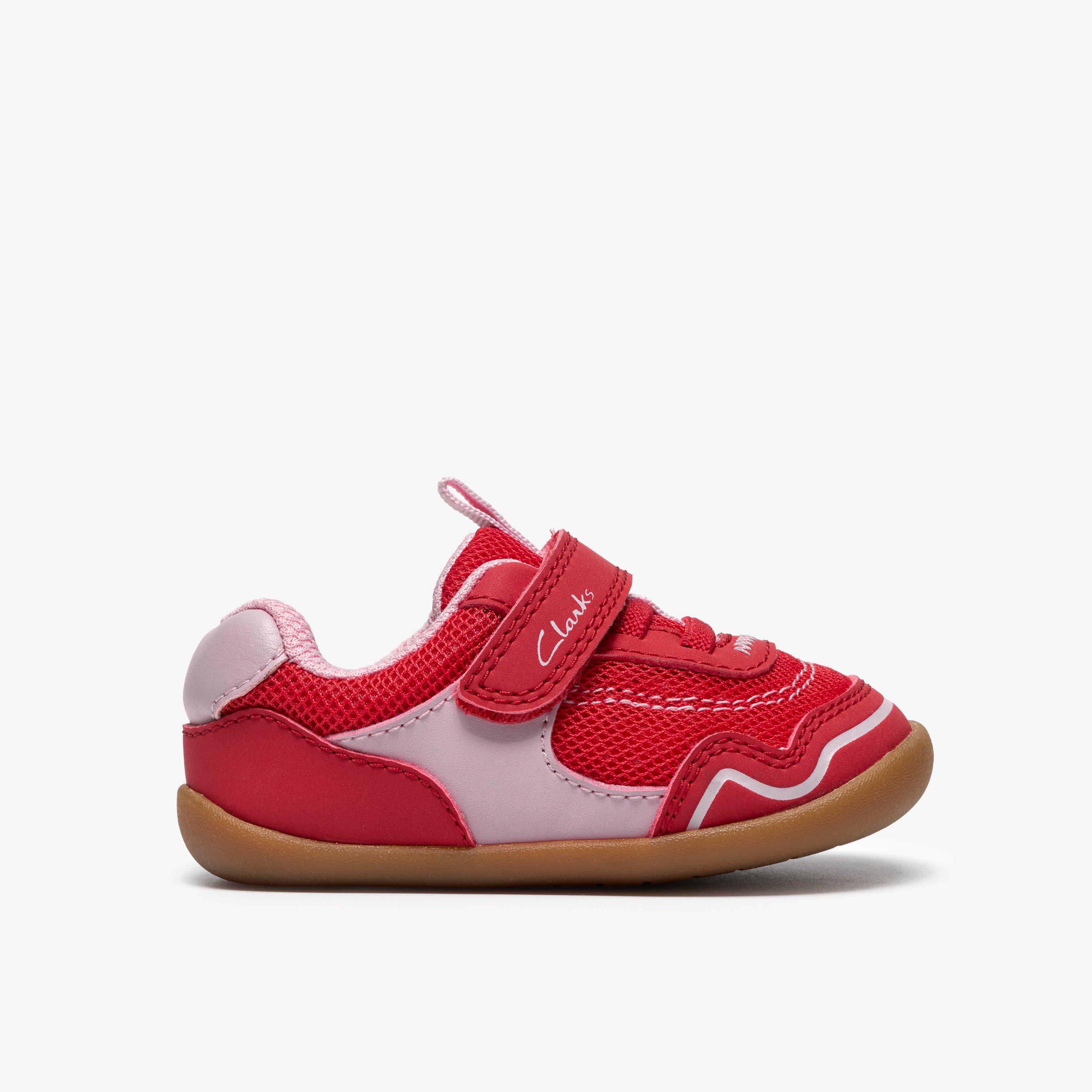 Roamer Orb Toddler Red Trainers Riptape, view 1 of 6
