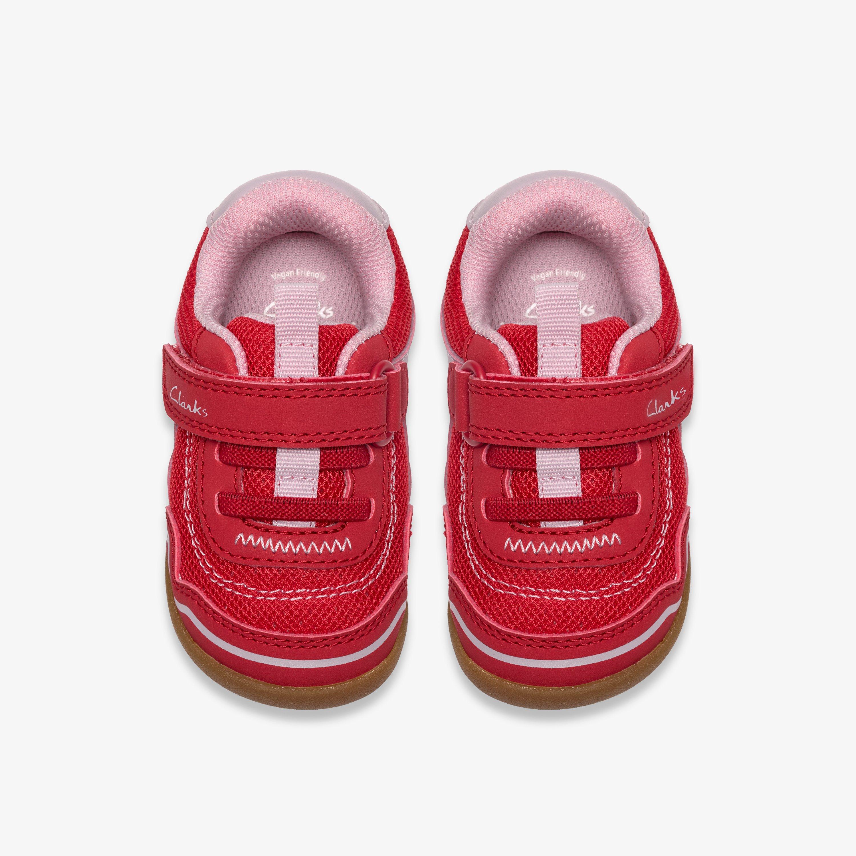 Roamer Orb Toddler Red Trainers Riptape, view 6 of 6