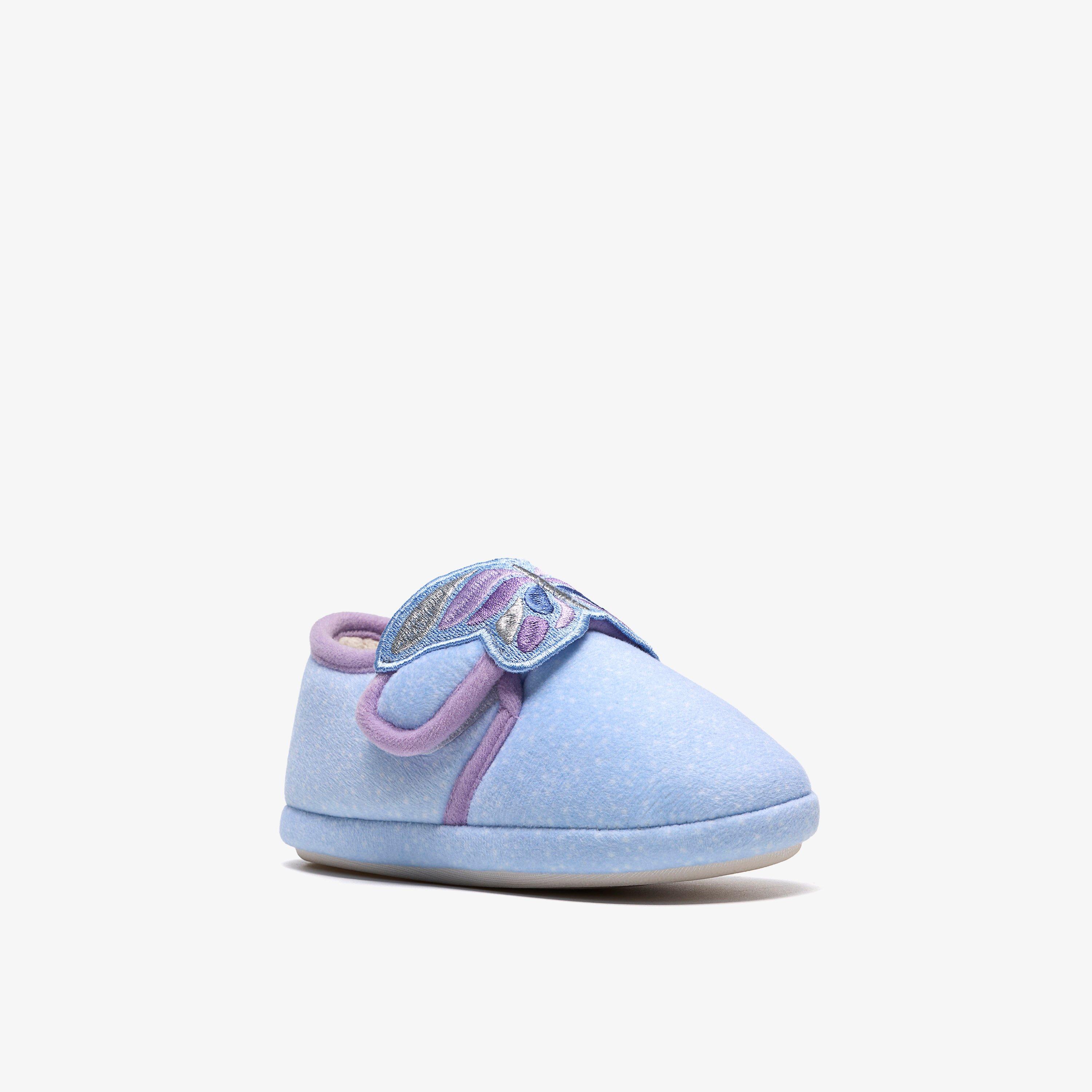 Fluffy Snug Toddler Blaue Kombination Hausschuhe, view 4 of 6
