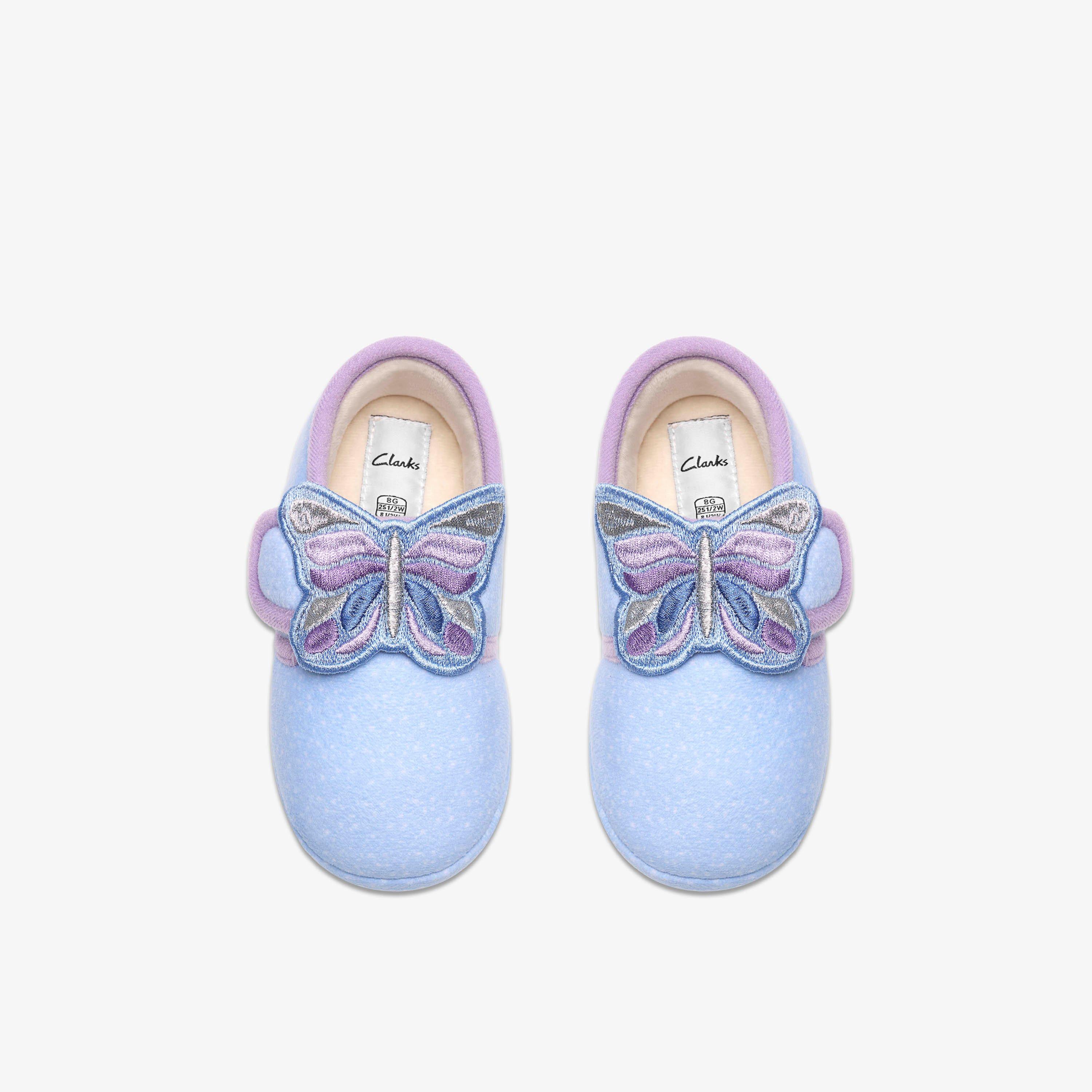 Fluffy Snug Toddler Blaue Kombination Hausschuhe, view 6 of 6