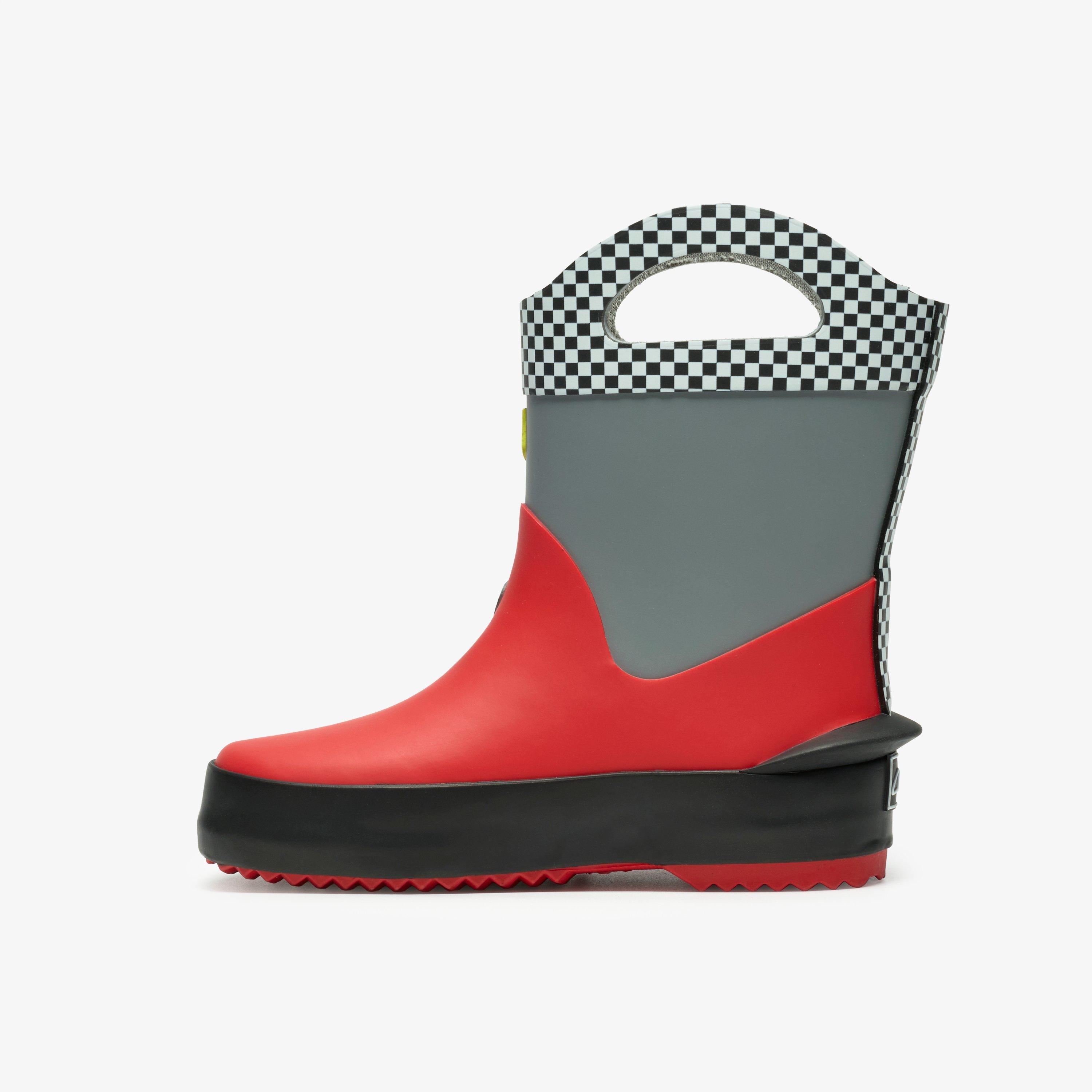 Tarri Dash Toddler Combinaison rouge Wellies, view 2 of 6