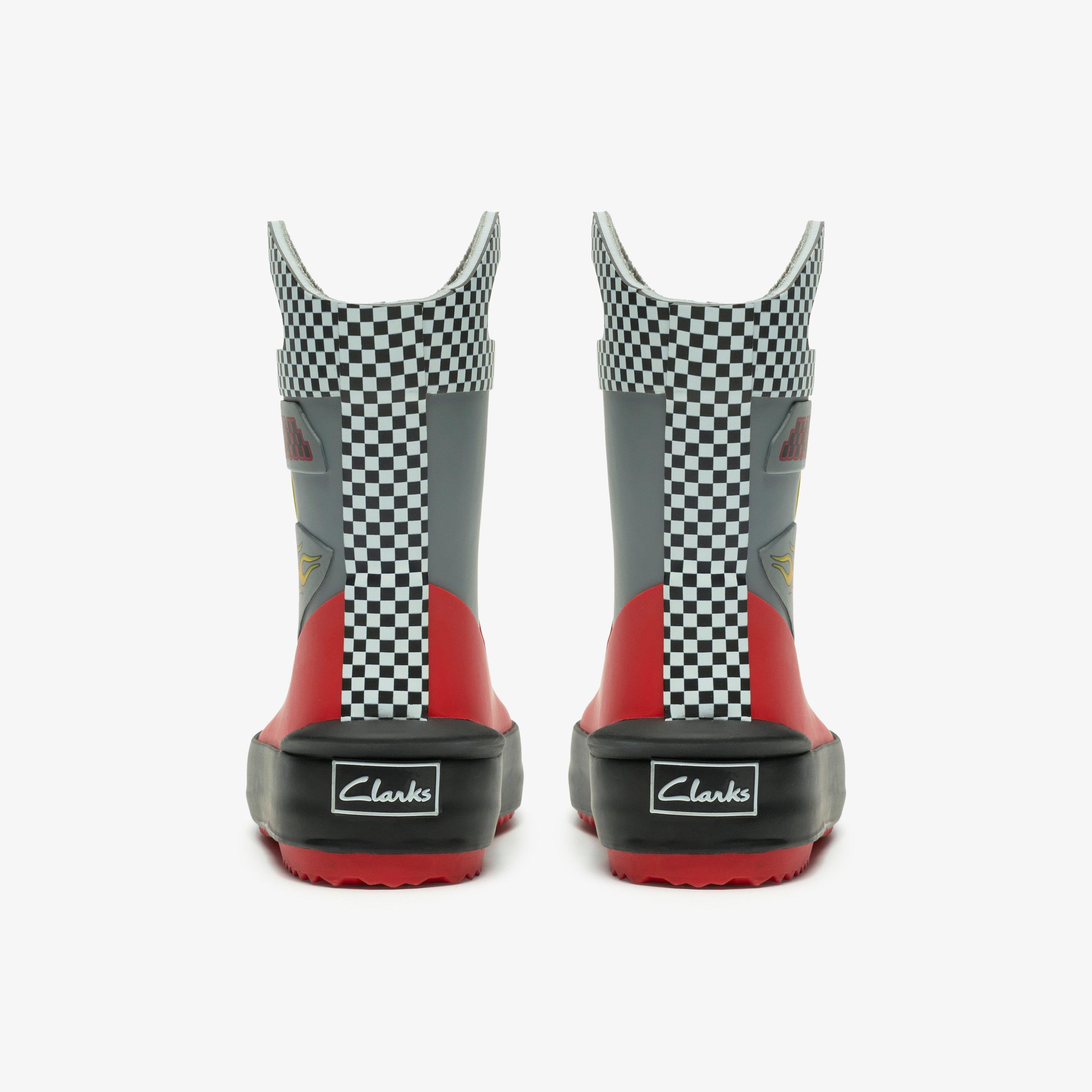 Tarri Dash Toddler Combinaison rouge Wellies, view 5 of 6