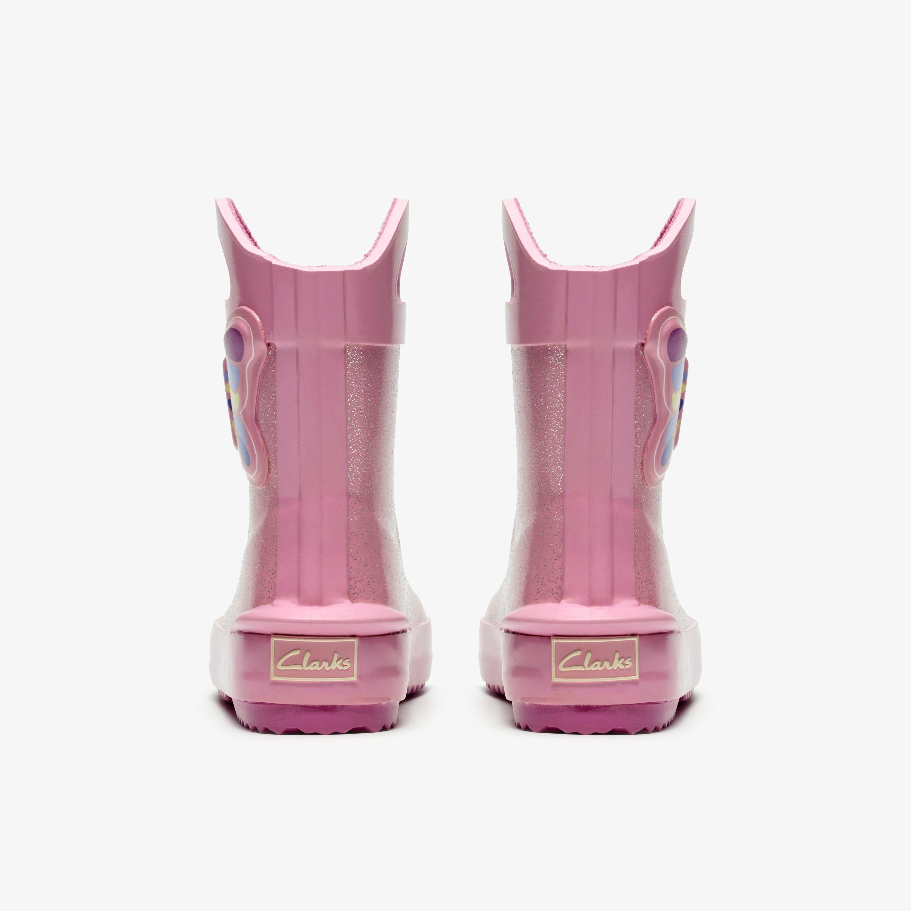 Tarri Dash Toddler Pink Combination Wellies, view 5 of 6