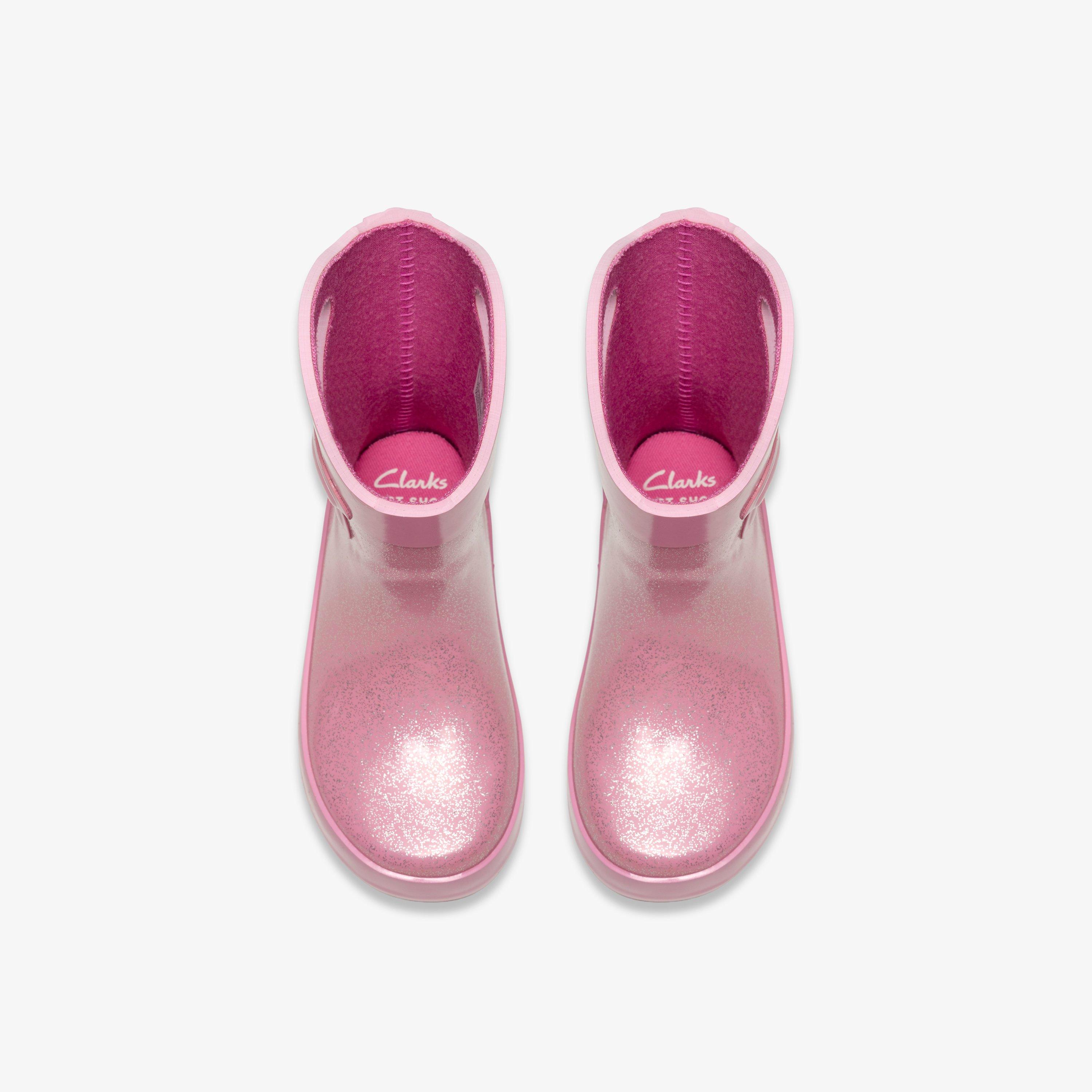 Tarri Dash Toddler Pink Combination Wellies, view 6 of 6