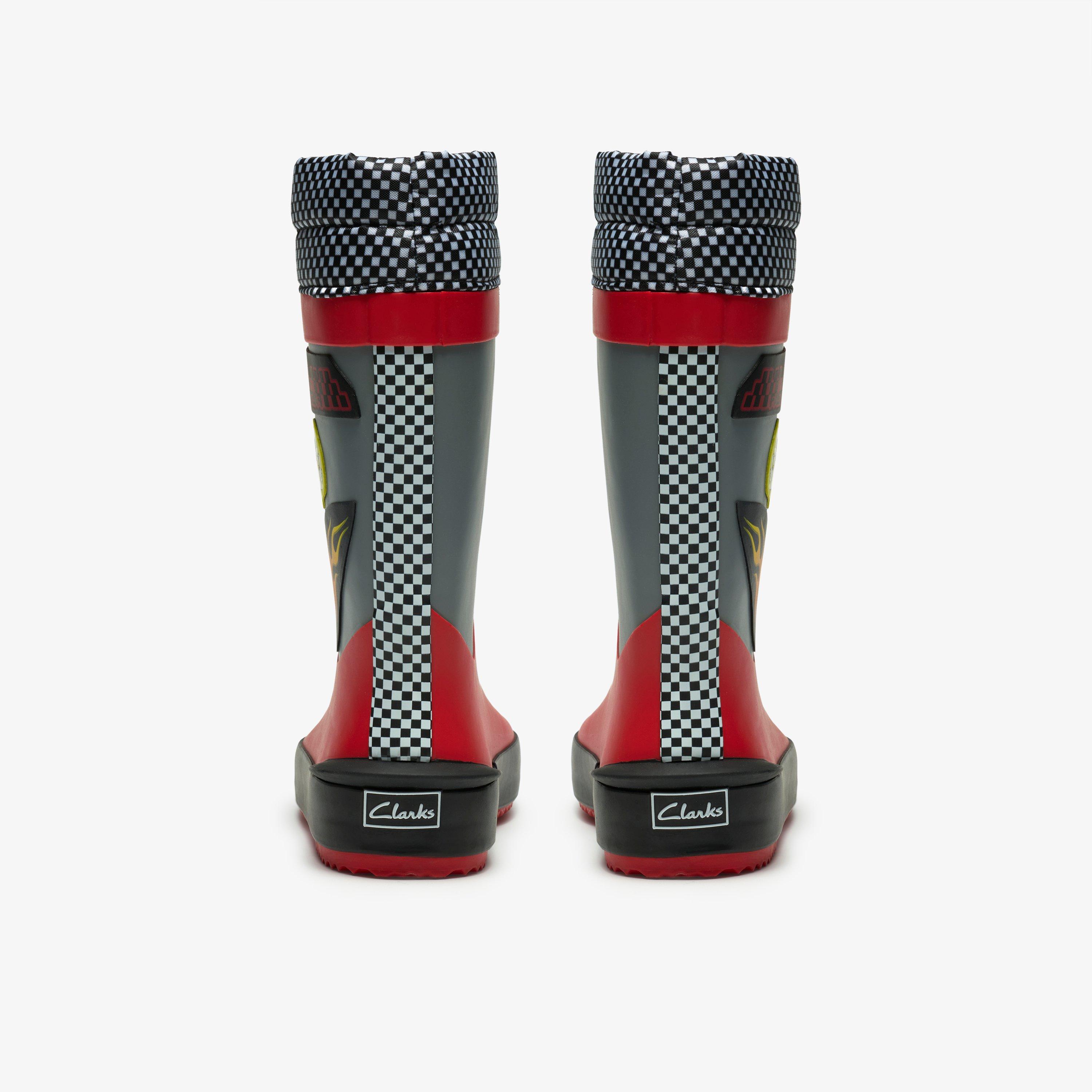 Tarri Race Kid Red Combination Wellies, view 5 of 6