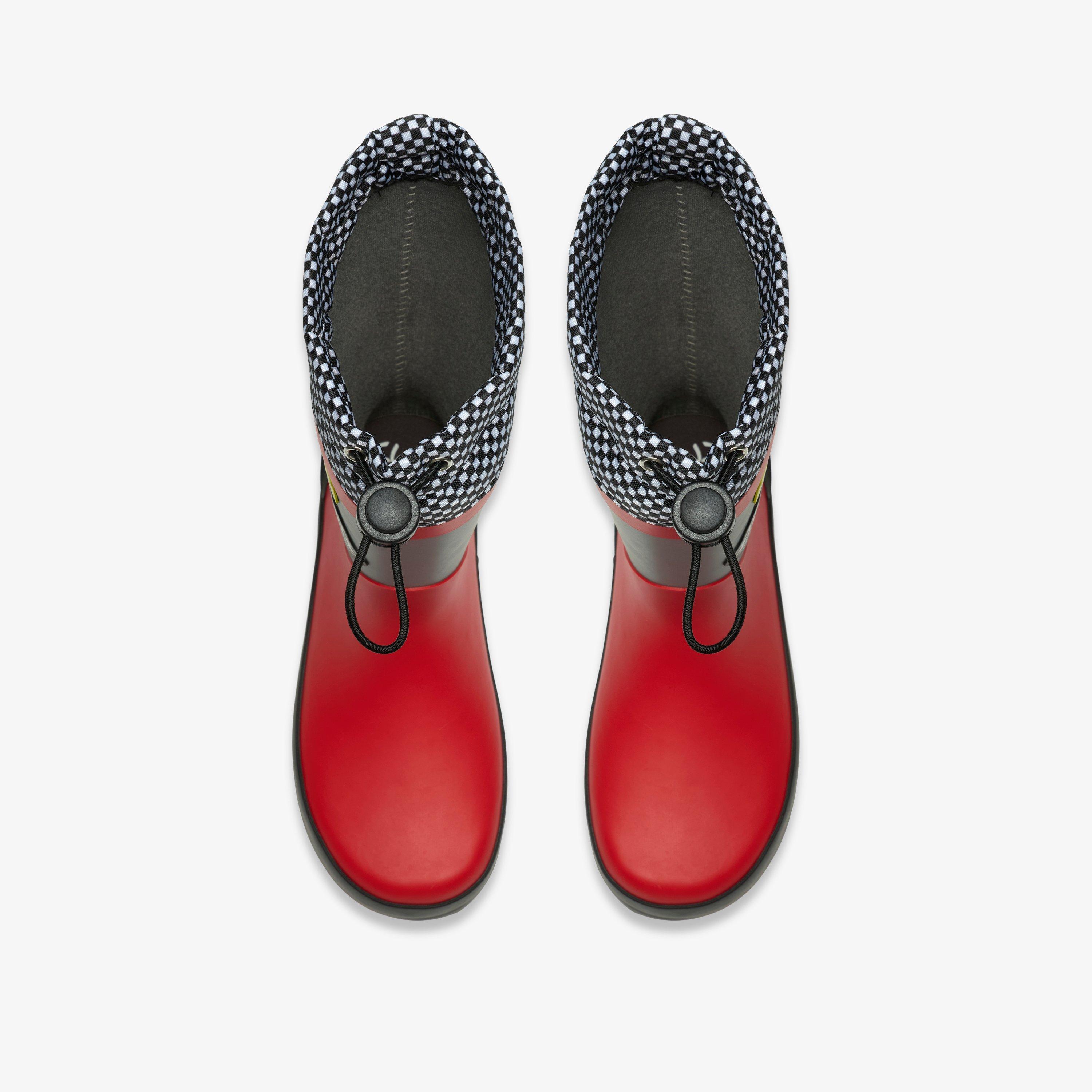 Tarri Race Kid Red Combination Wellies, view 6 of 6