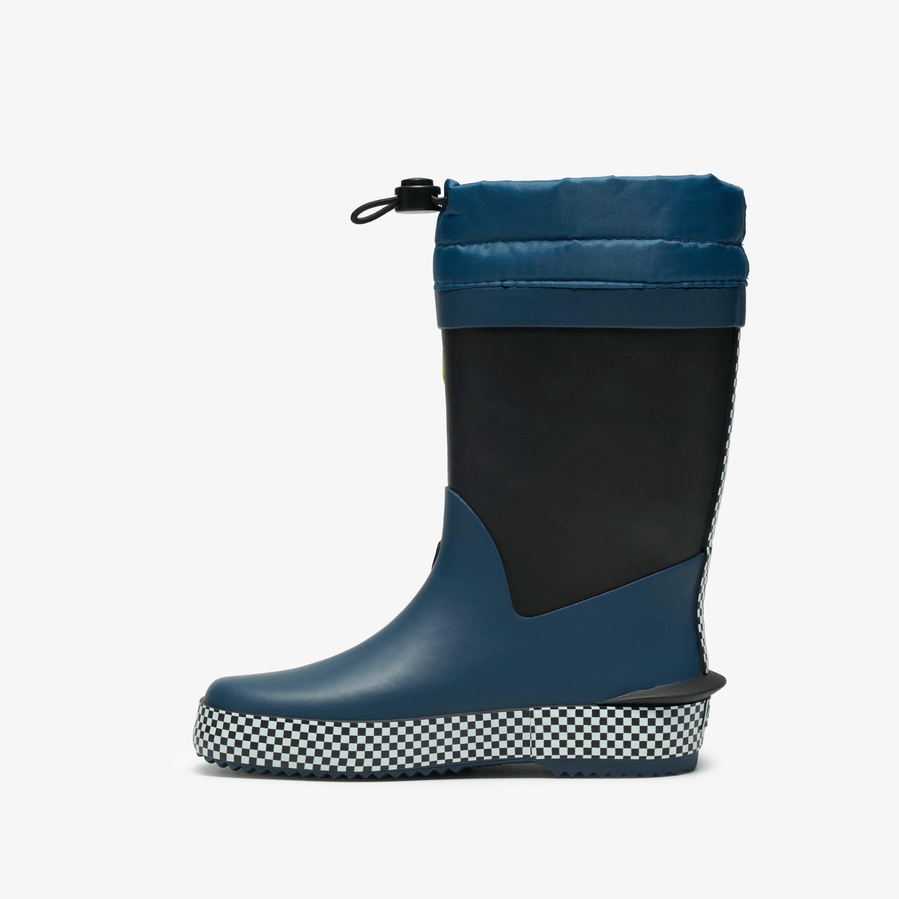 Tarri Race Kid Navy Combination Wellies, view 2 of 6