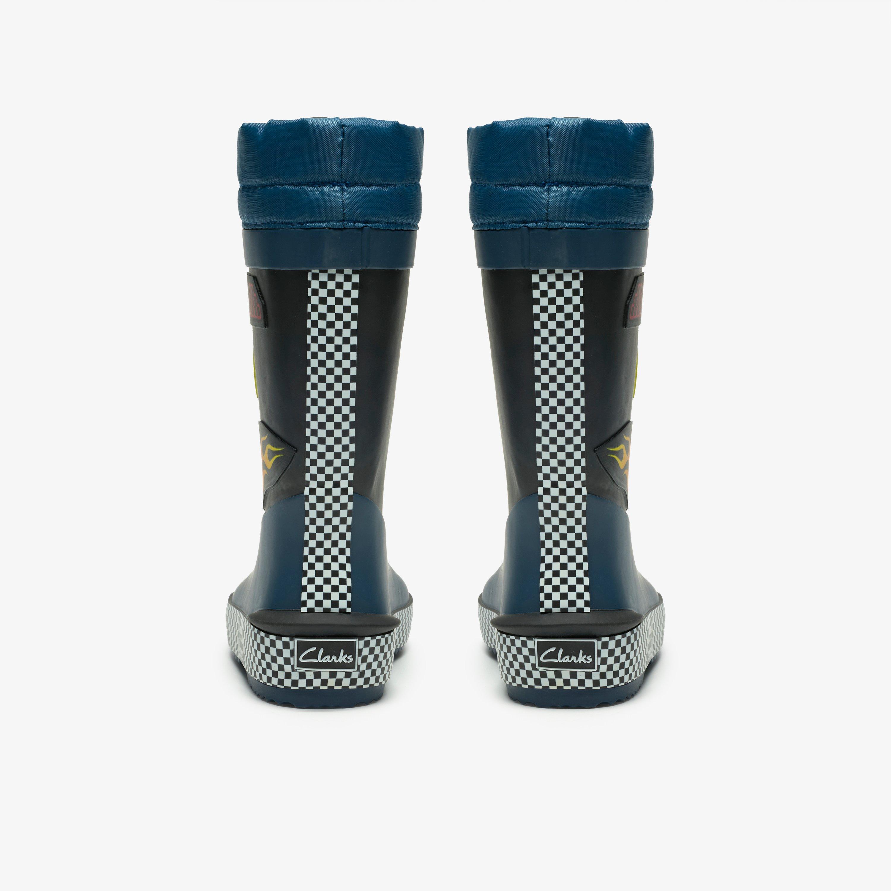 Tarri Race Kid Navy Combination Wellies, view 5 of 6