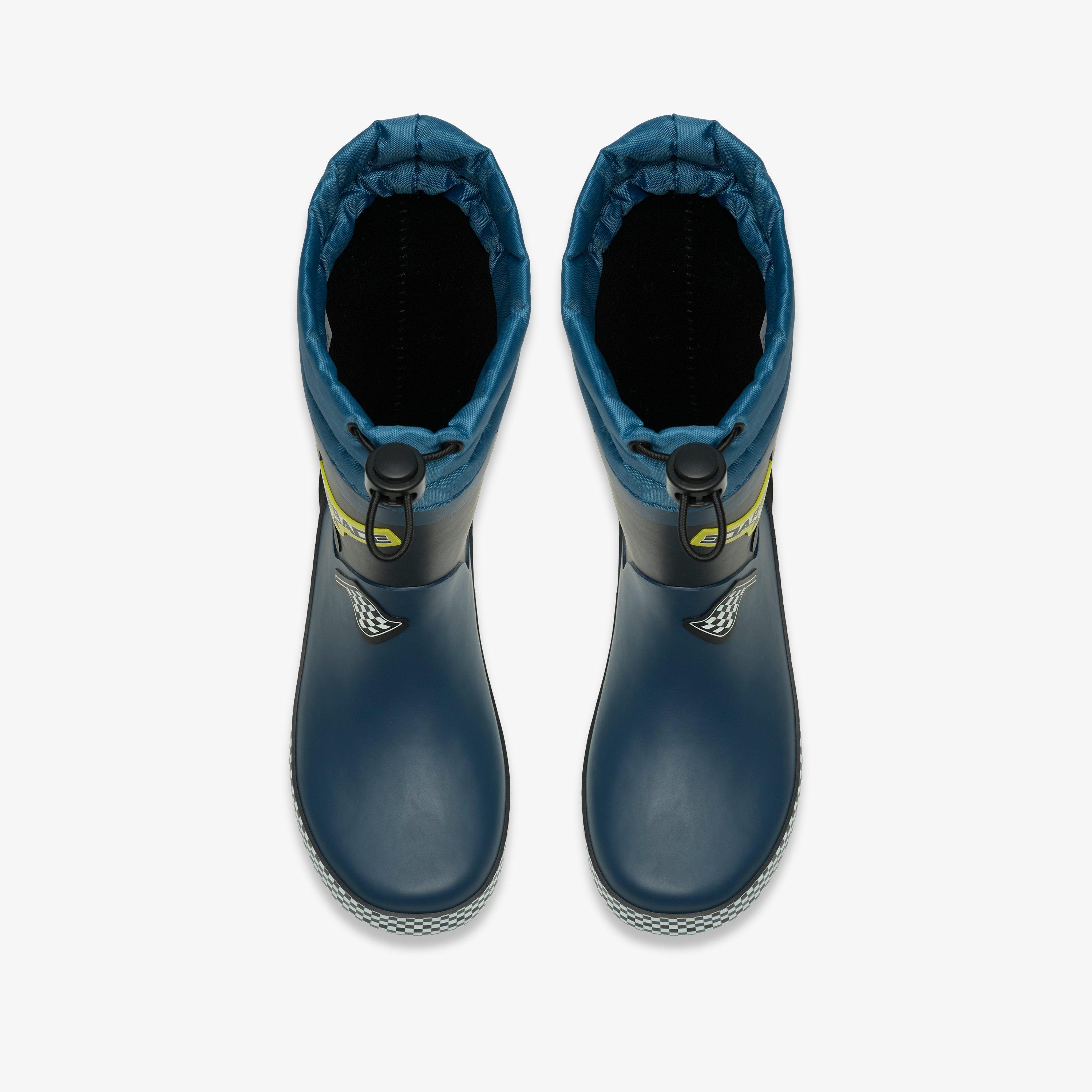 Tarri Race Kid Navy Combination Wellies, view 6 of 6