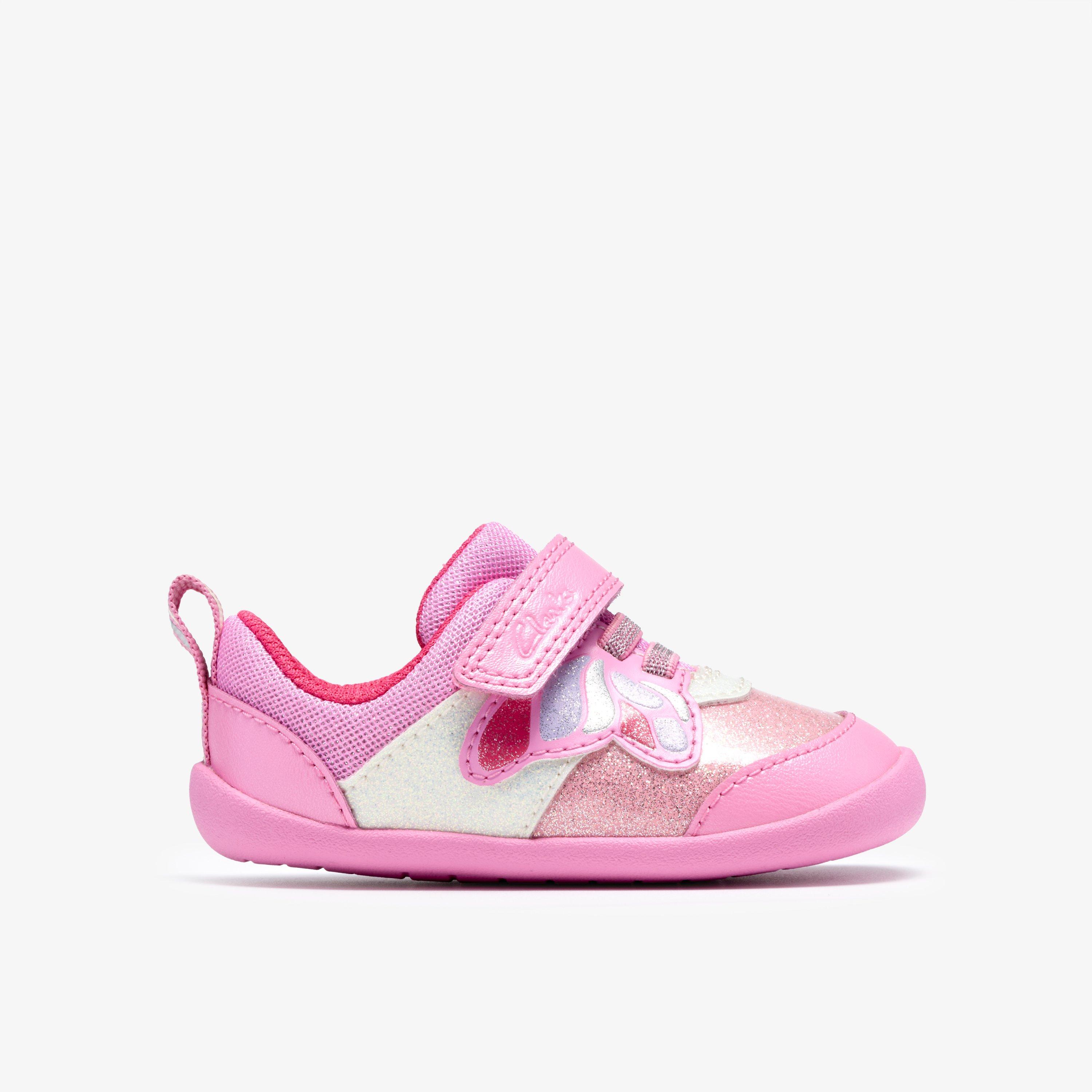 Roamer Wing Toddler Rosa Kombination Lauflernschuhe Klettverschluss, view 1 of 6