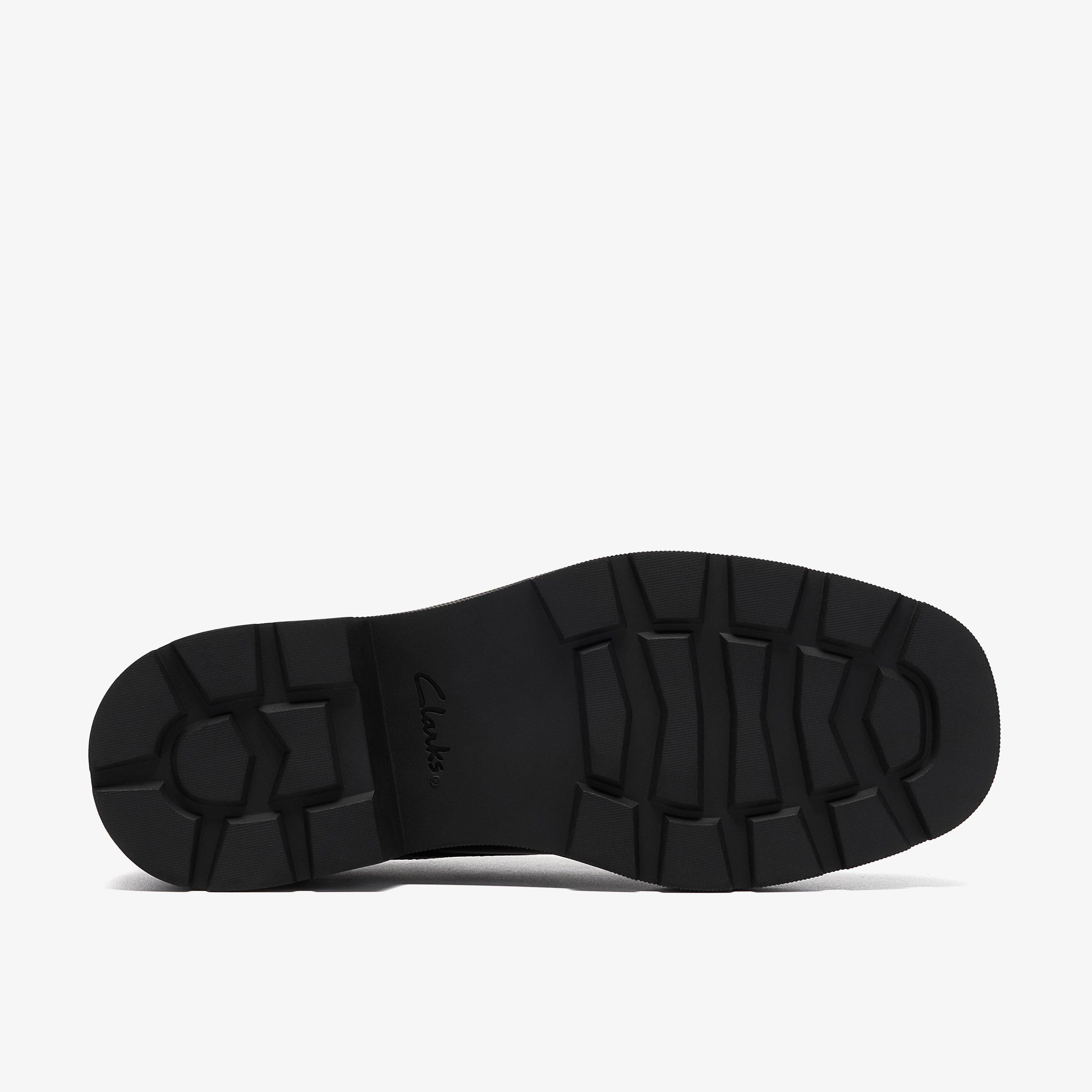 Eris Lace Youth Black Patent Laces School Shoes, view 3 of 6