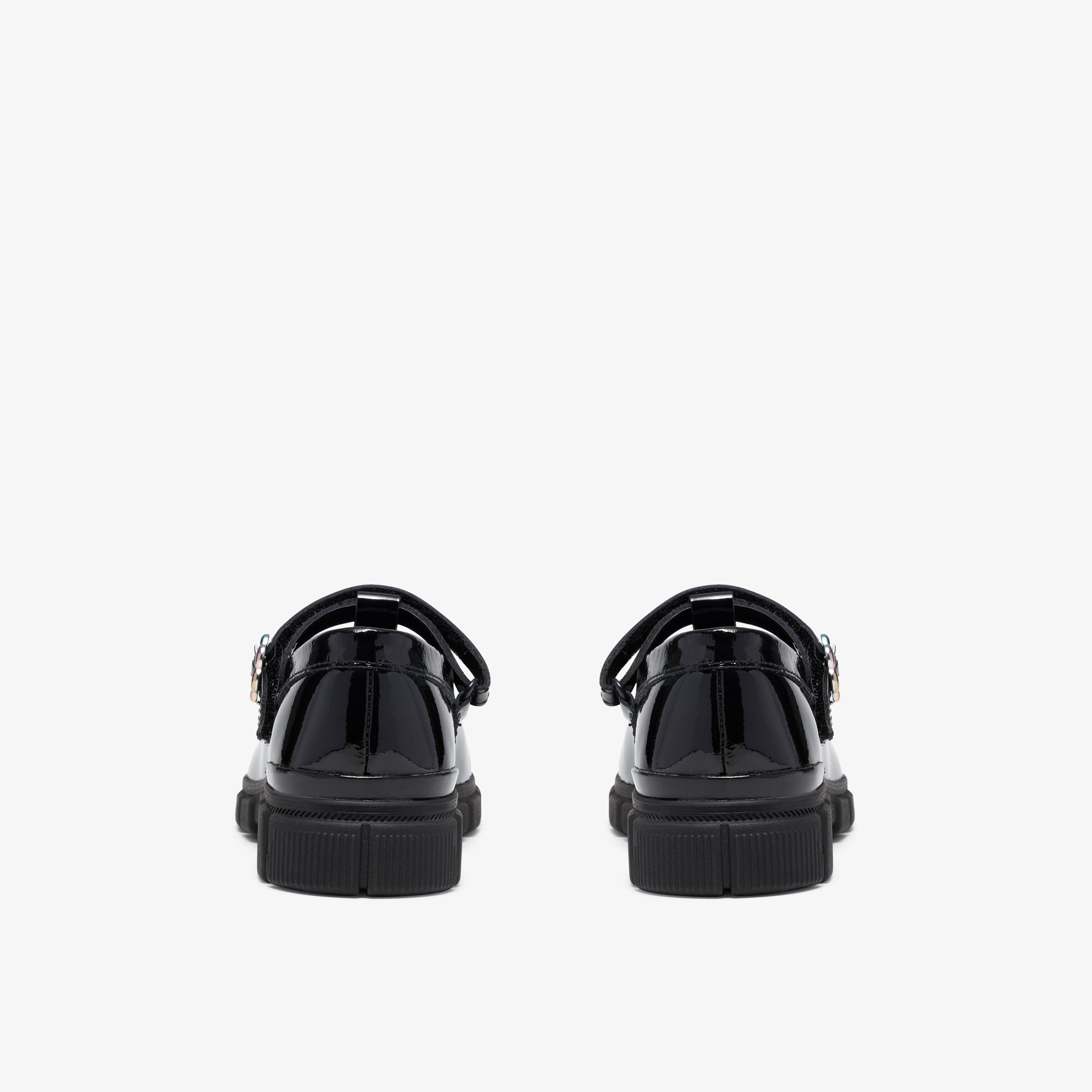 Evyn Sky Kid Black Patent T Bar Shoes School Shoes, view 5 of 6