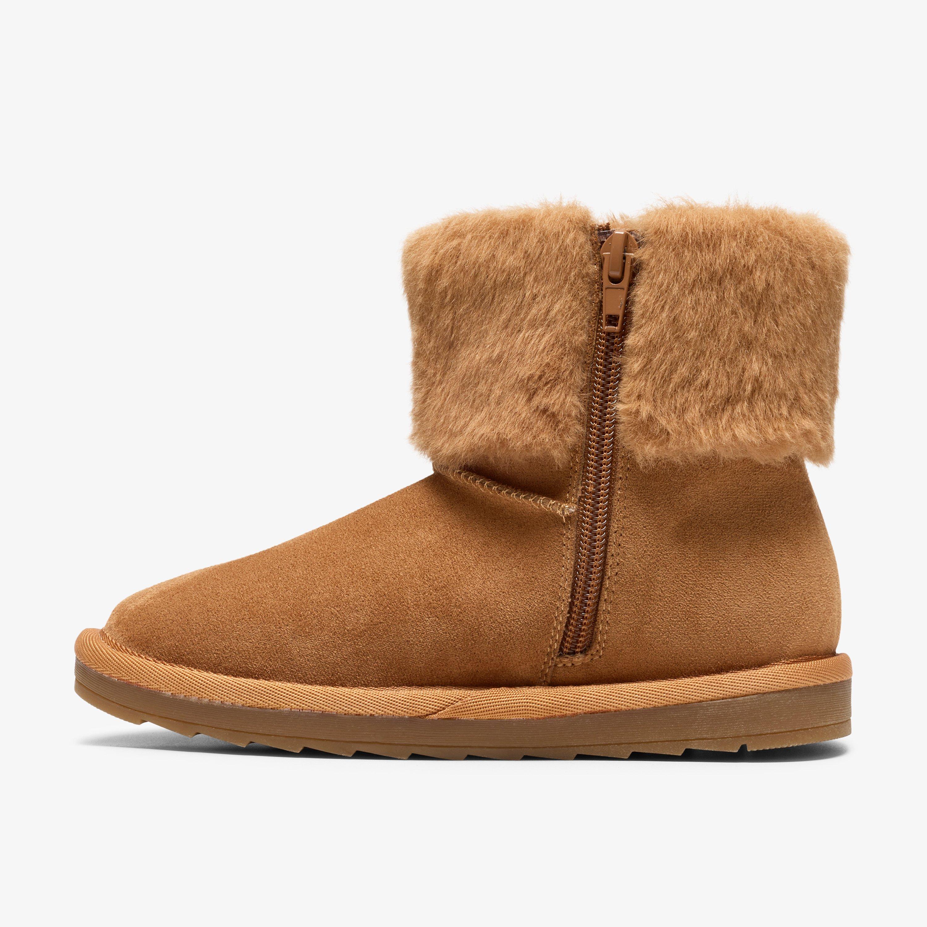 Alina Warm Kid Tan Ankle Boots, view 2 of 6