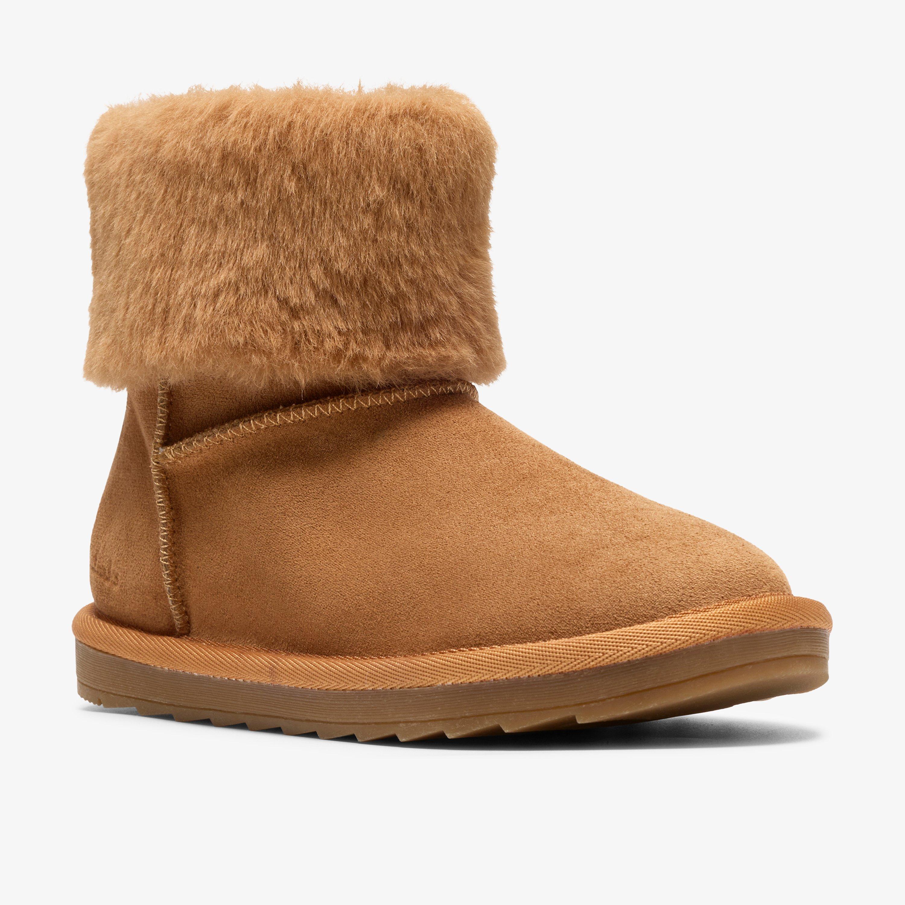 Alina Warm Kid Tan Ankle Boots, view 4 of 6