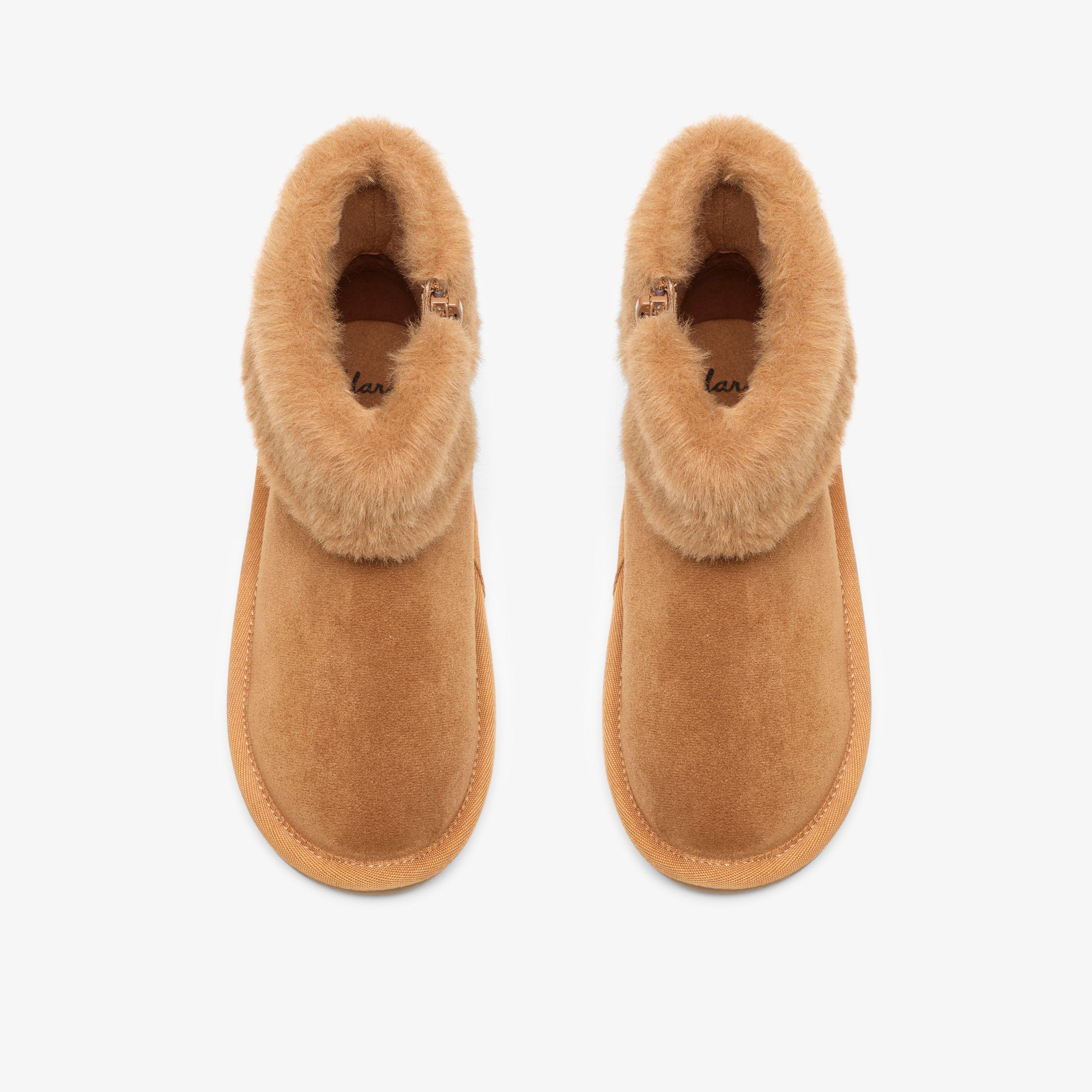 Alina Warm Kid Tan Ankle Boots, view 6 of 6