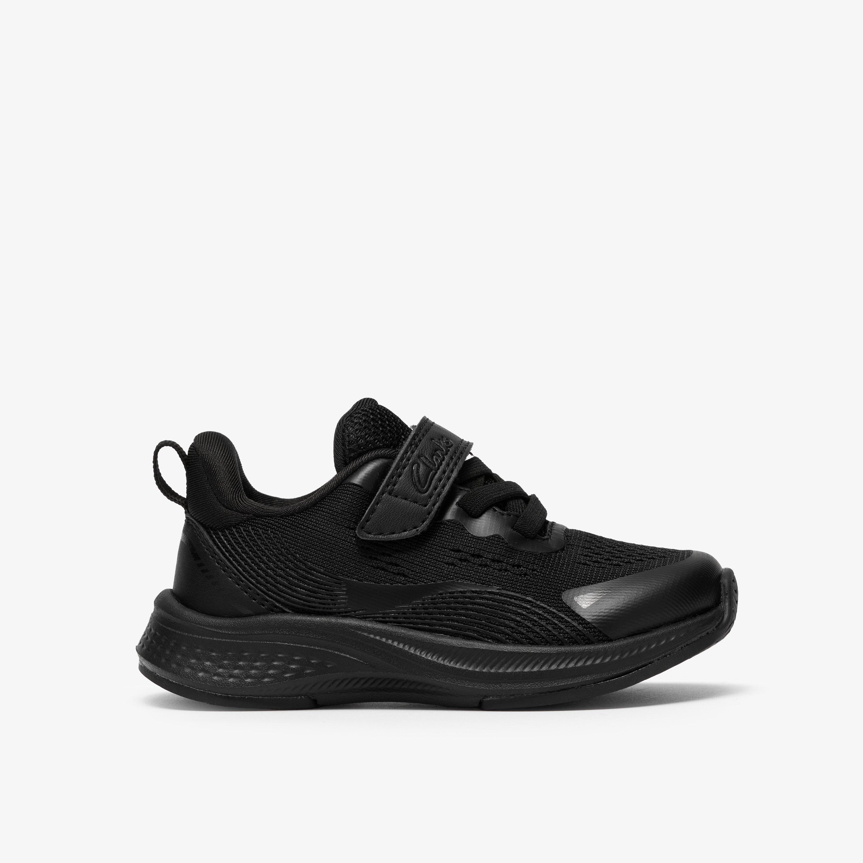 Lumen Hero Toddler Black/Black Trainers Riptape School Shoes, view 1 of 6