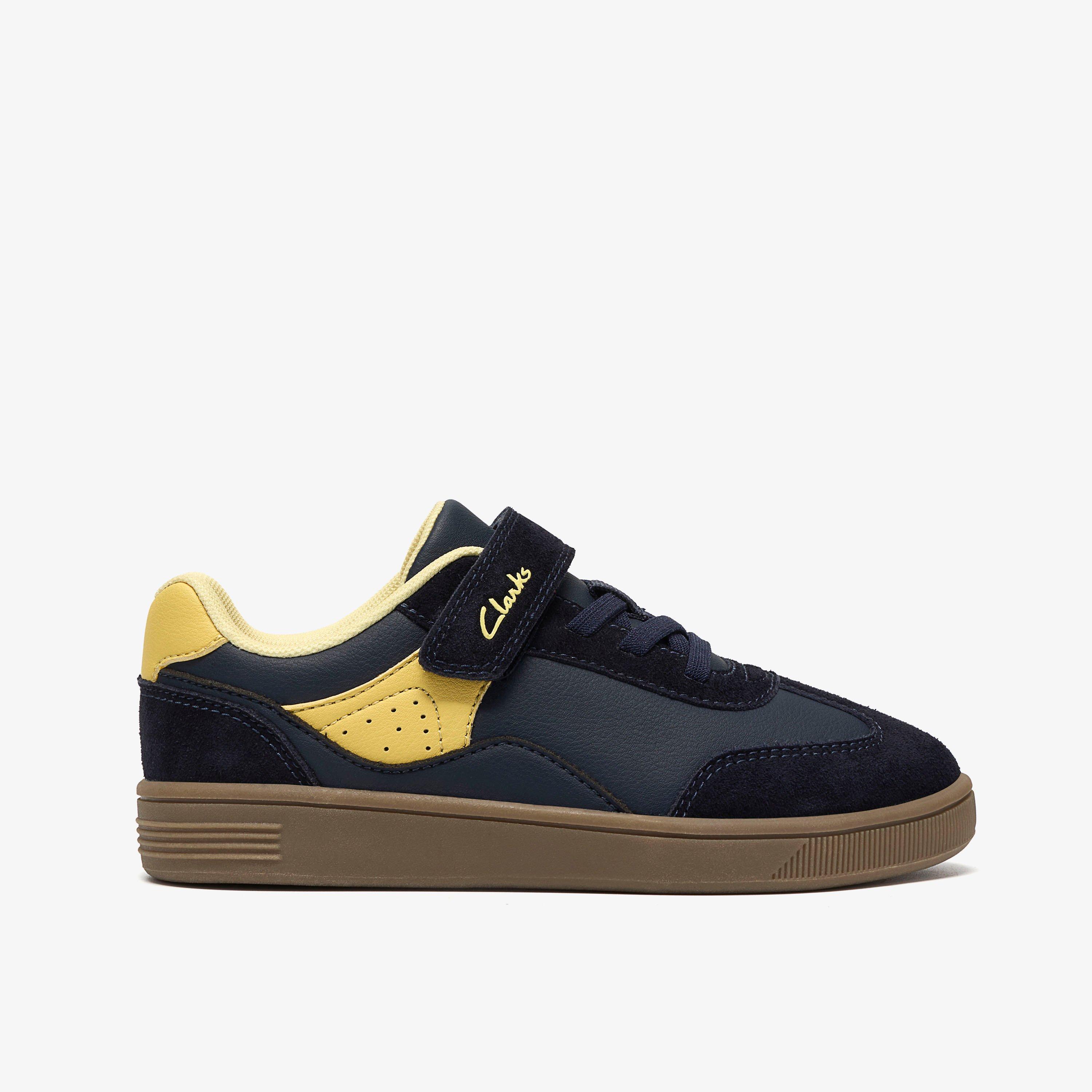 Tavian City Kid Navy Trainers, view 1 of 6