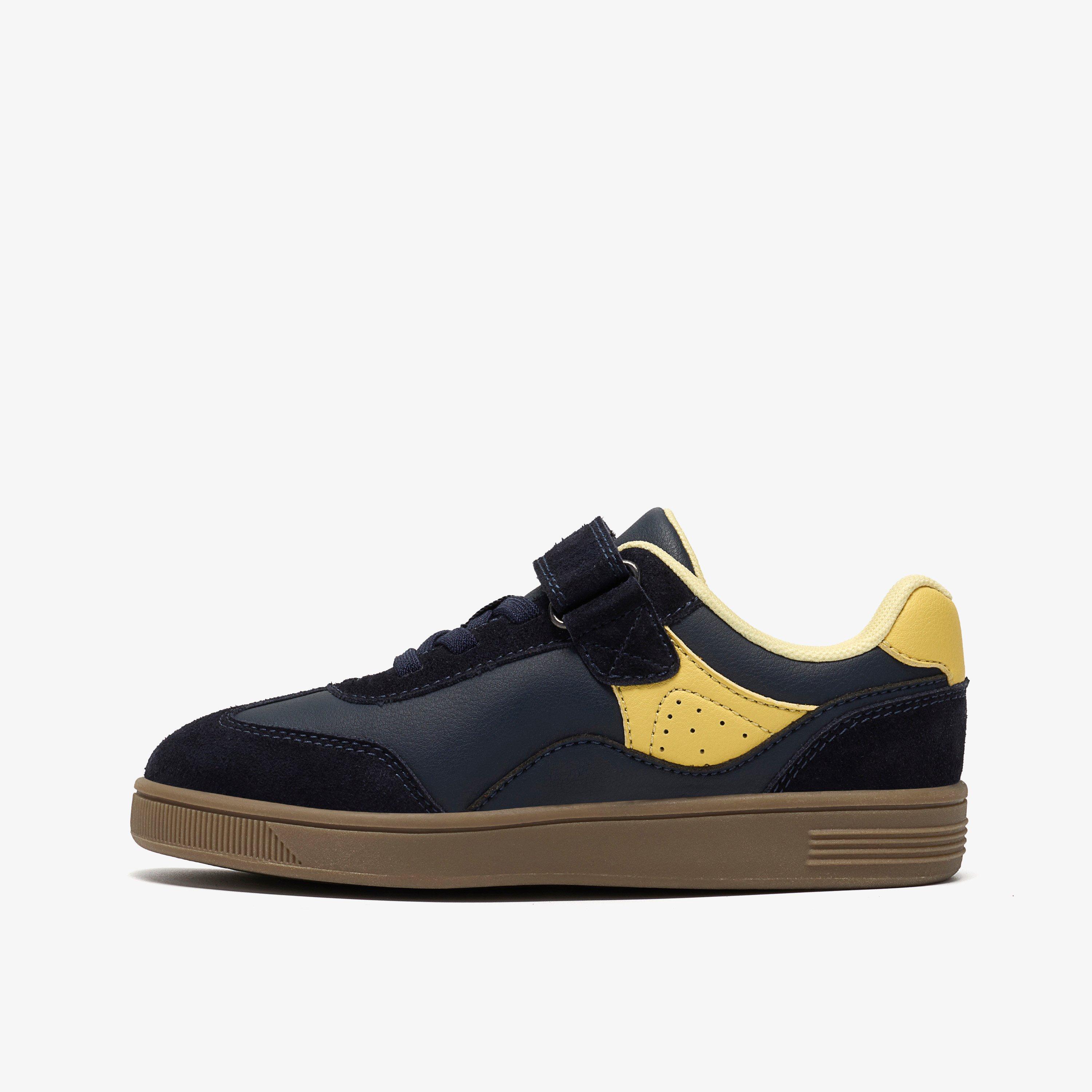 Tavian City Kid Navy Trainers, view 2 of 6