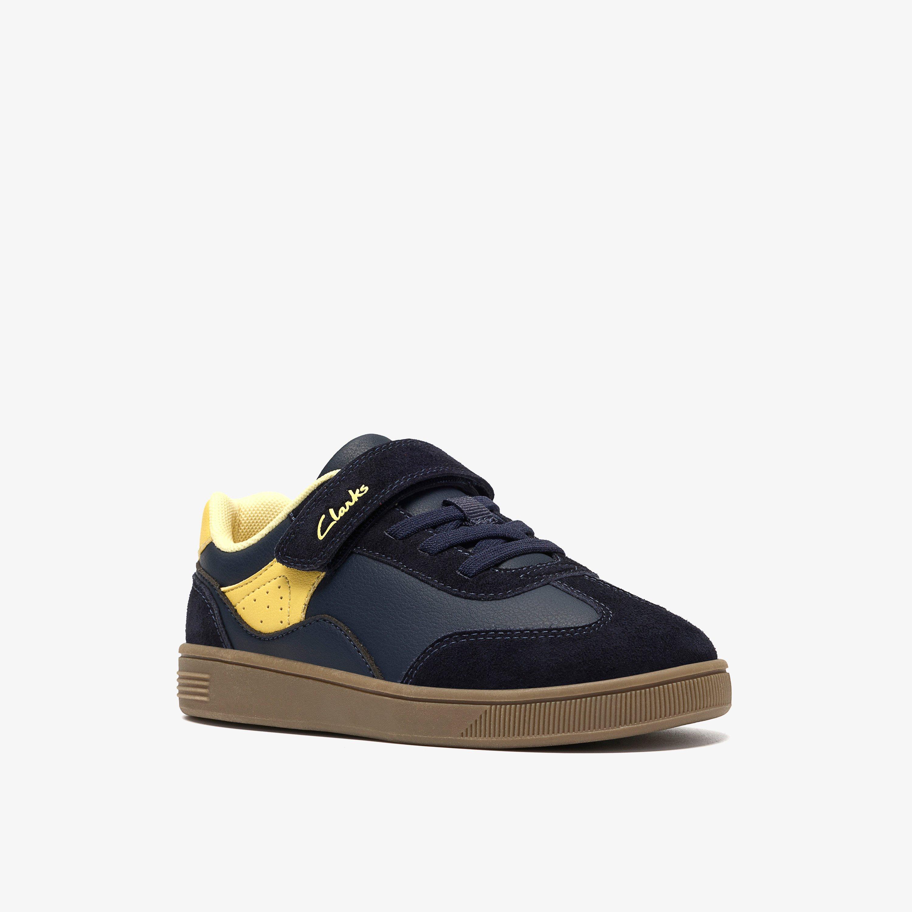 Tavian City Kid Navy Trainers, view 4 of 6