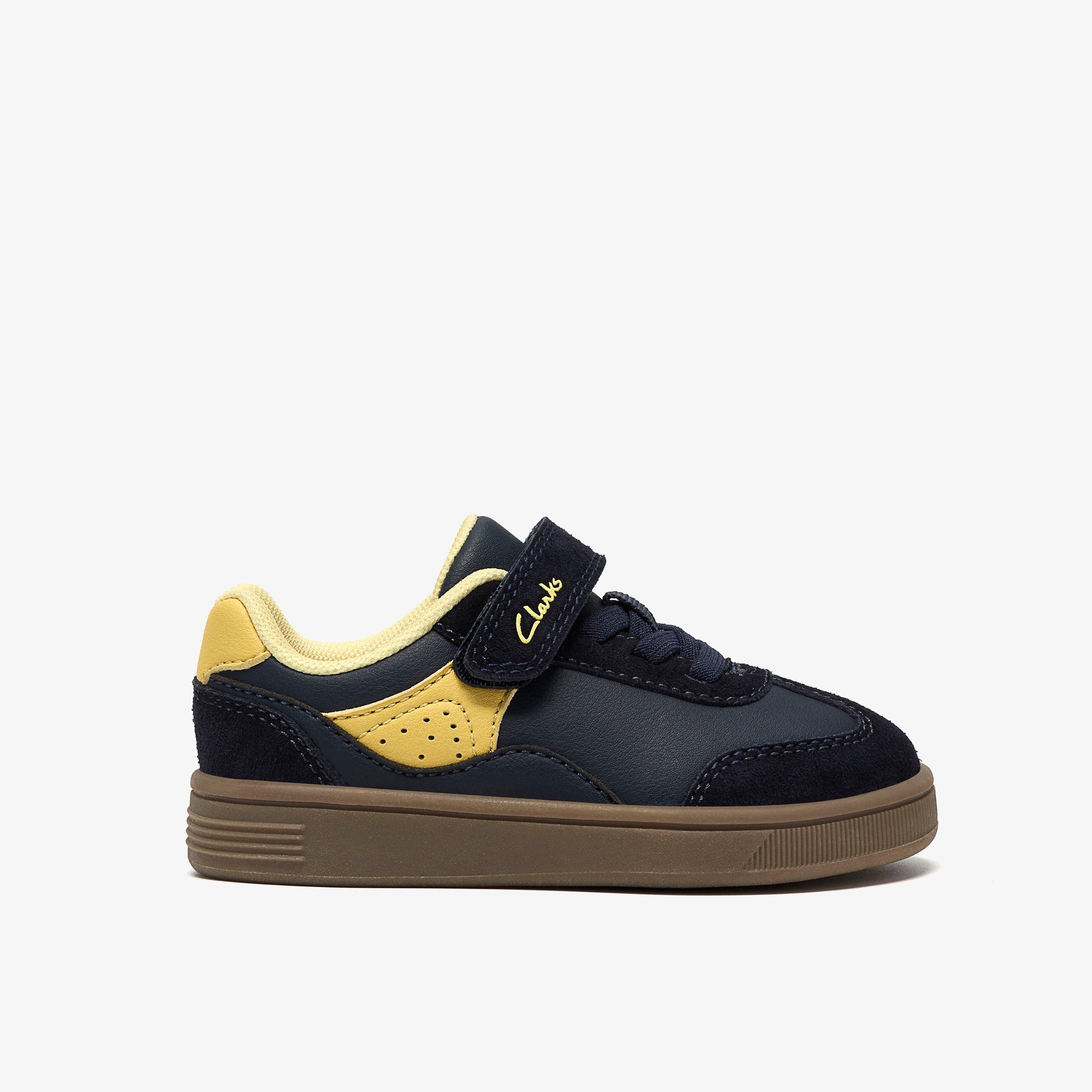 Tavian City Toddler Navy Trainers, view 1 of 6