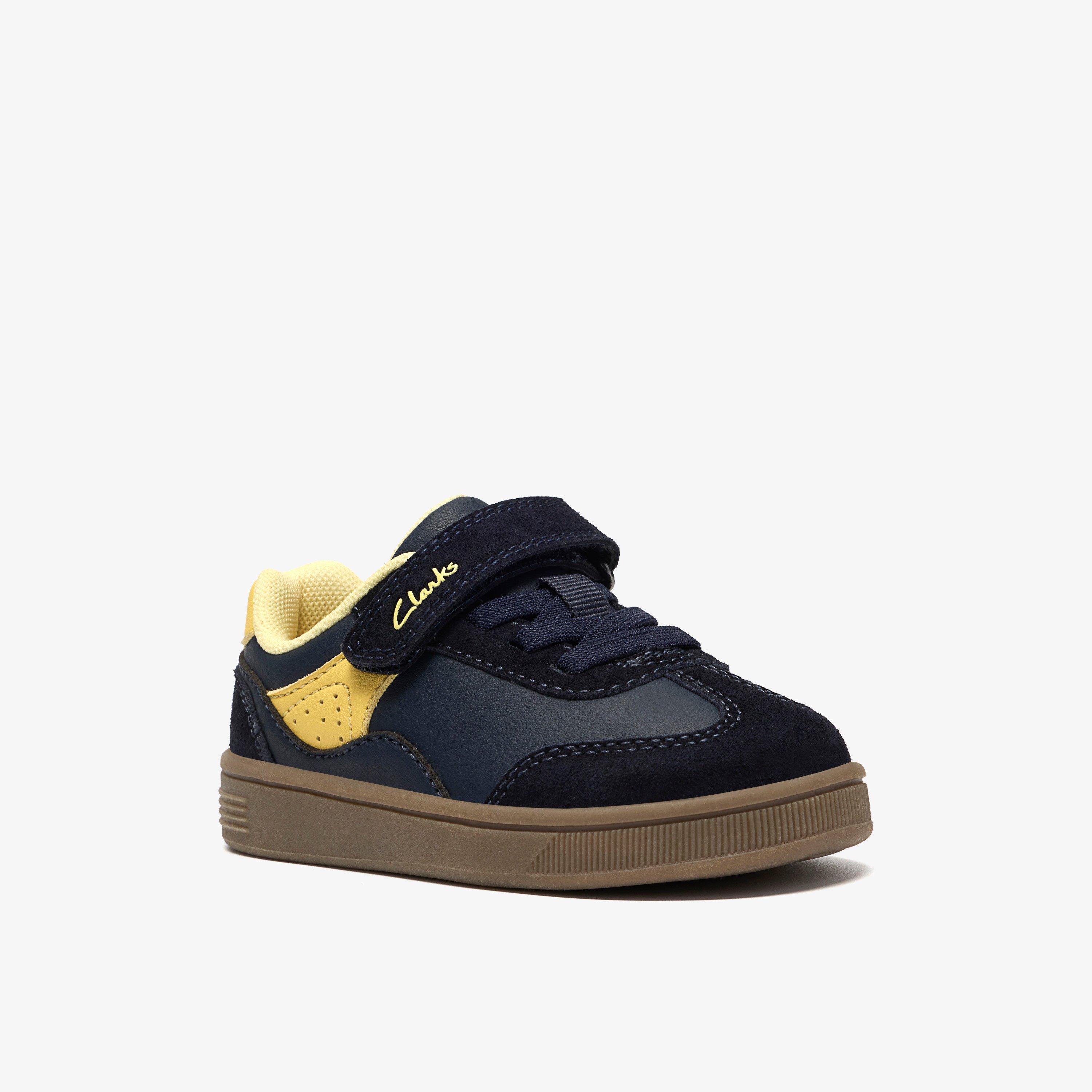 Tavian City Toddler Navy Trainers, view 4 of 6
