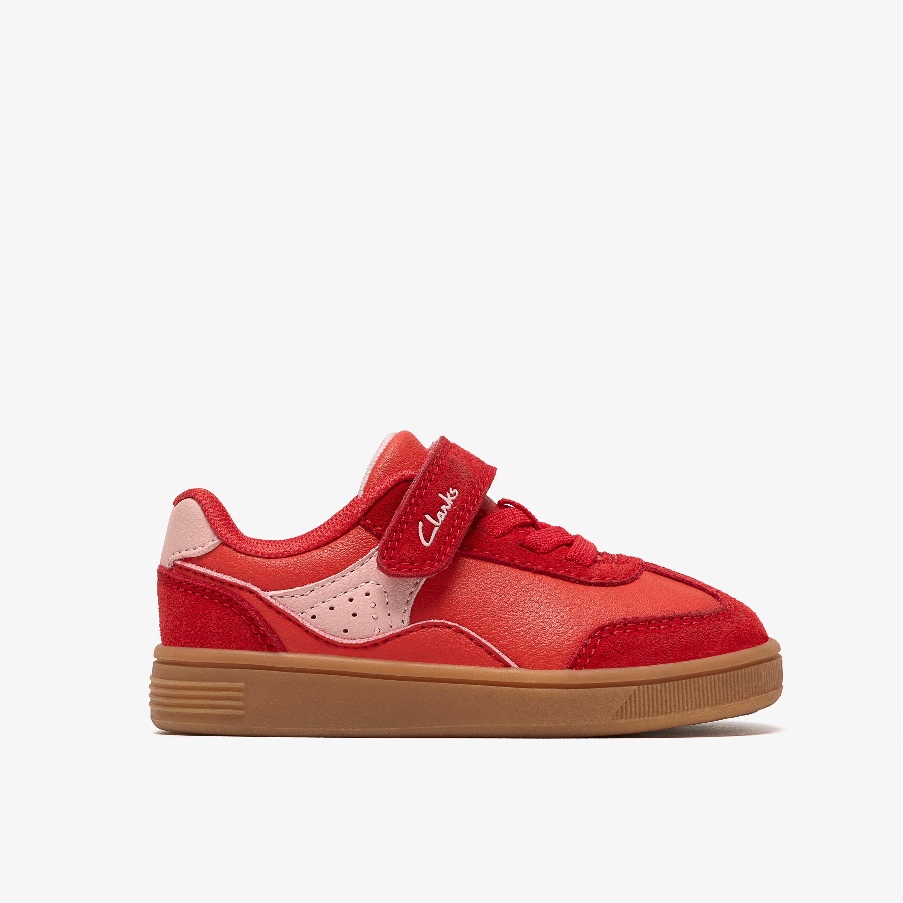 Tavian City Toddler Red Trainers, view 1 of 6