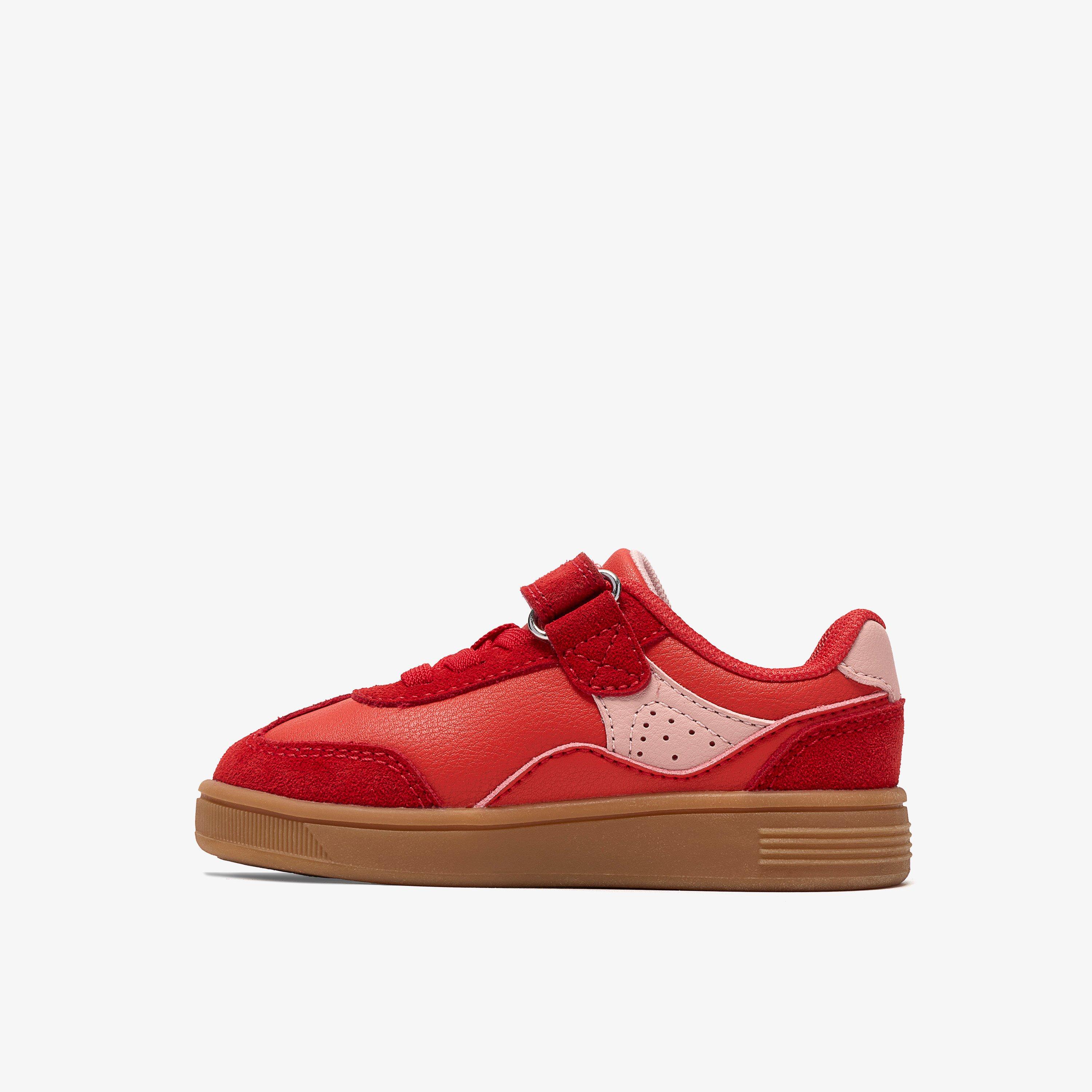 Tavian City Toddler Red Trainers, view 2 of 6